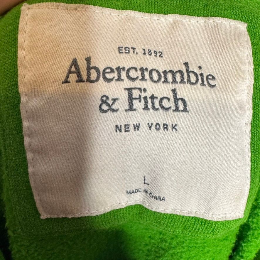 Abercrombie & Fitch Abercrombie & Fitch Green Logo Y2K Hoodie L Size L / US 10 / IT 46 - 5 Thumbnail