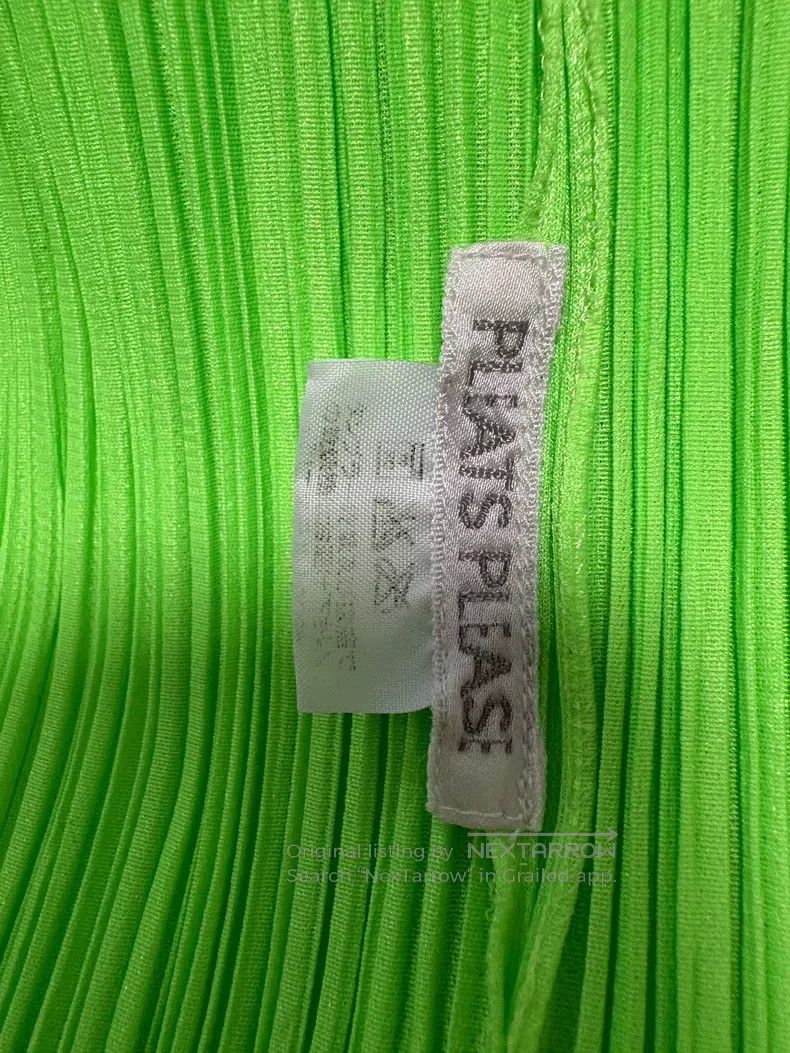 Issey Miyake Issey Miyake Sleeveless Fluorescent Green Top Size M / US 6-8 / IT 42-44 - 3 Thumbnail
