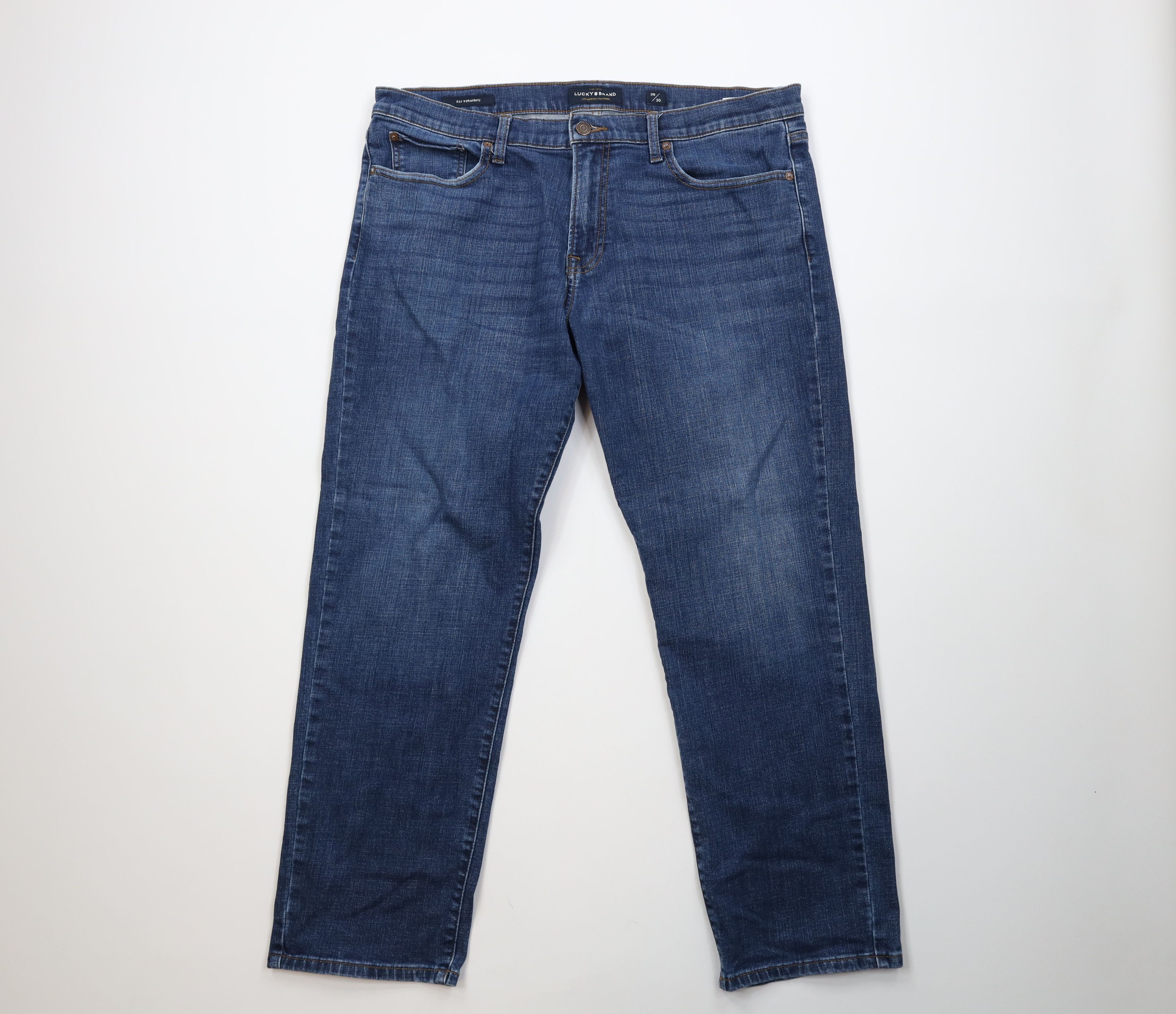 Lucky Brand Vintage Y2K Lucky Brand 221 Straight Leg Denim Jeans Blue Size US 38 / EU 54 - 1 Thumbnail
