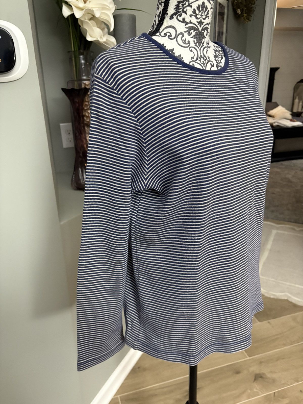 Other Blue and tan long sleeve striped top size large Size L / US 10 / IT 46 - 4 Thumbnail