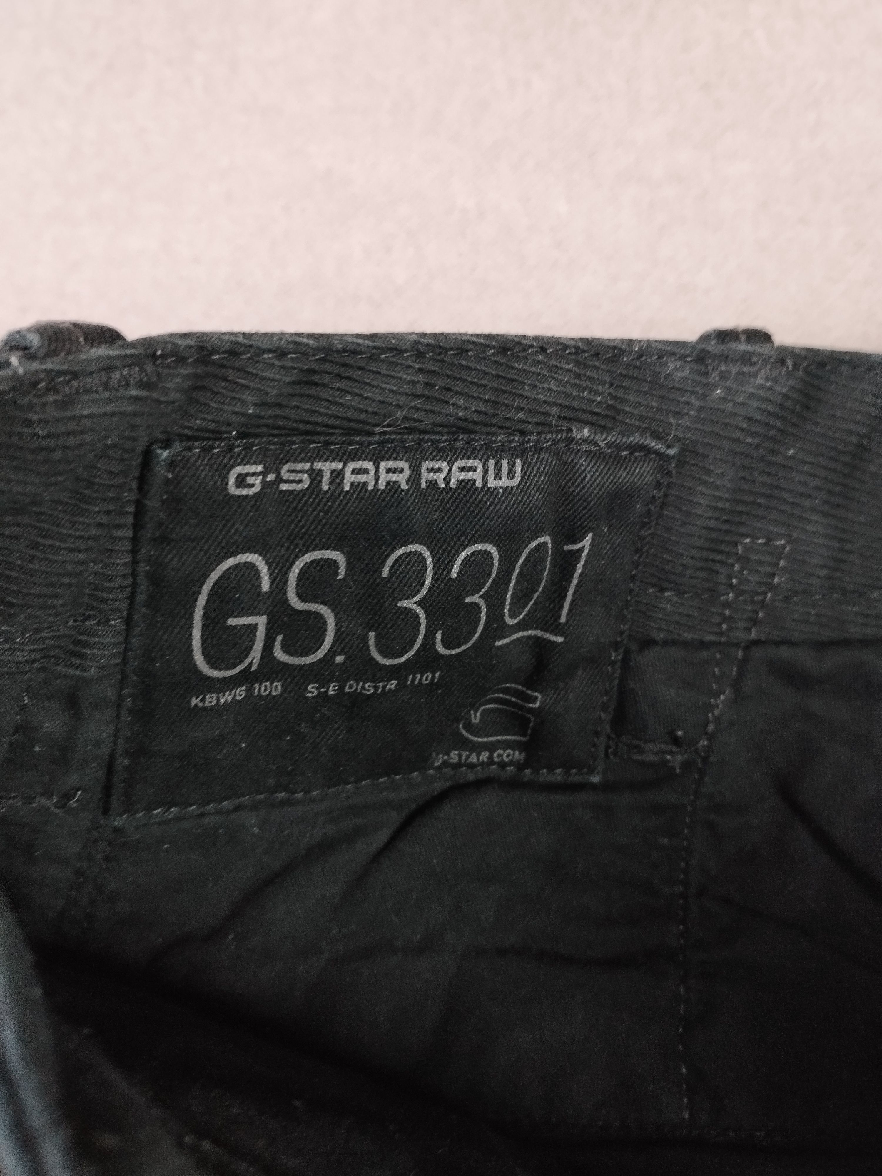 G-Star G Star Raw 3301 biker styled denim jeans Size US 32 / EU 48 - 8 Thumbnail
