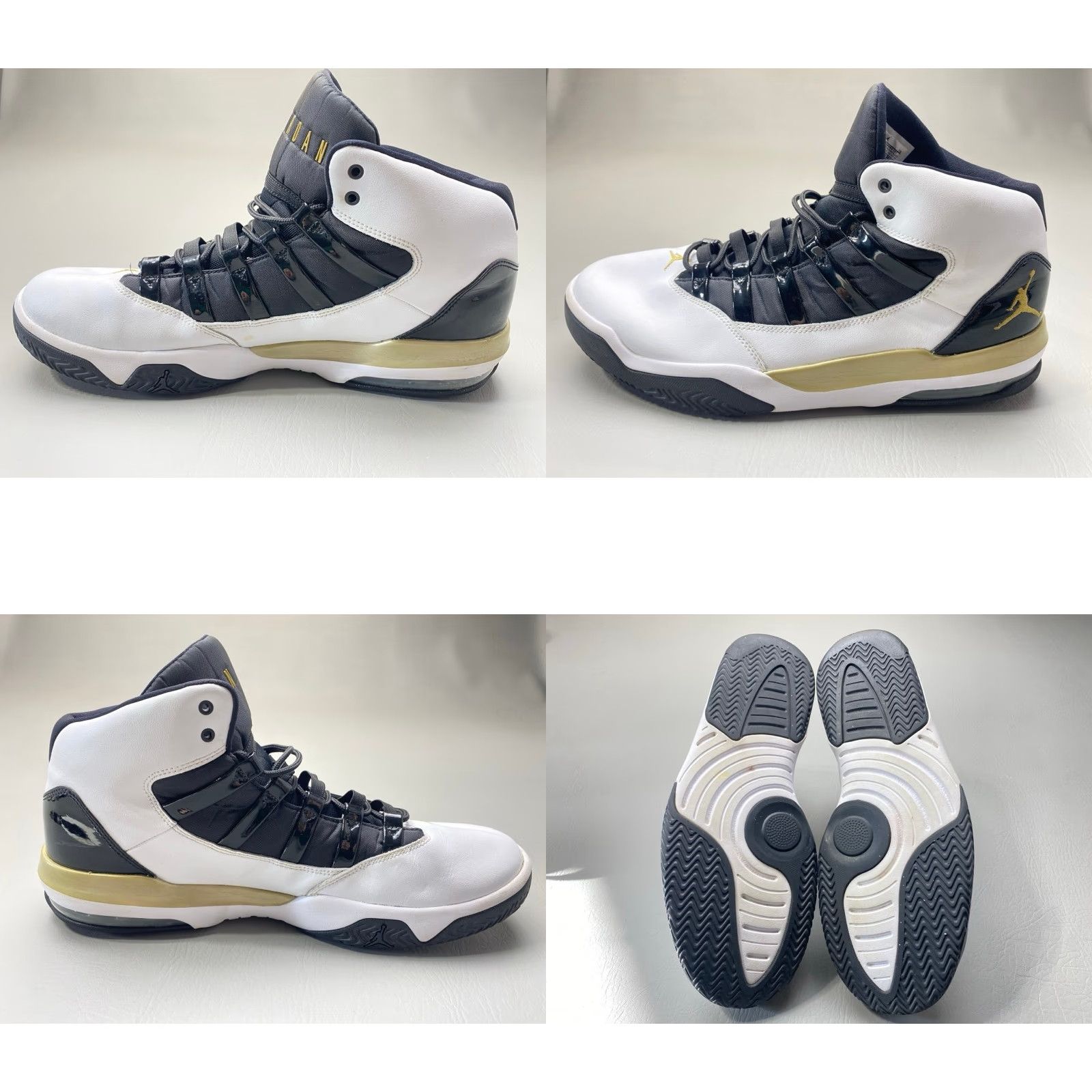 Jordan Brand Air Jordan Max Aura Golden Knights Men's Size 14 White Black Gold AQ9084-107 Size US 14 / EU 47 - 8 Thumbnail
