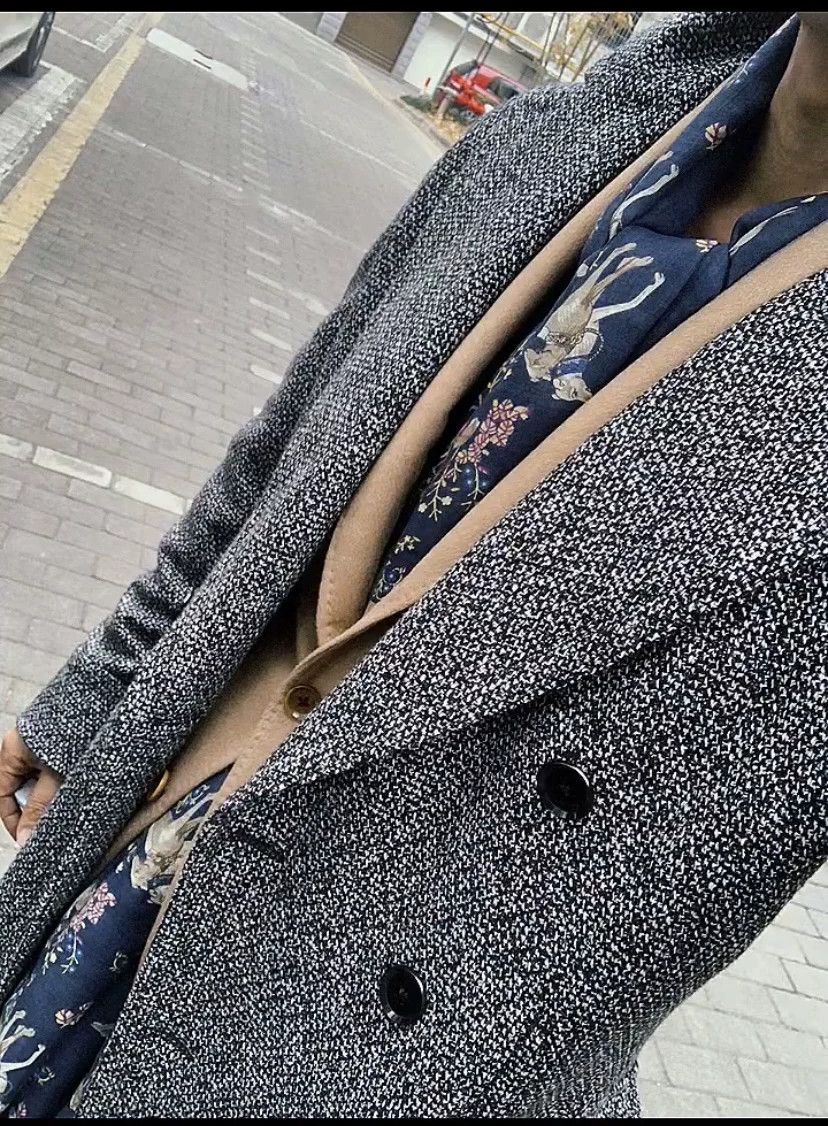 Ring Jacket Ring Jacket Coat 46 B&W Snowflake 80W 10C 10Camel Size US S / EU 44-46 / 1 - 1 Thumbnail