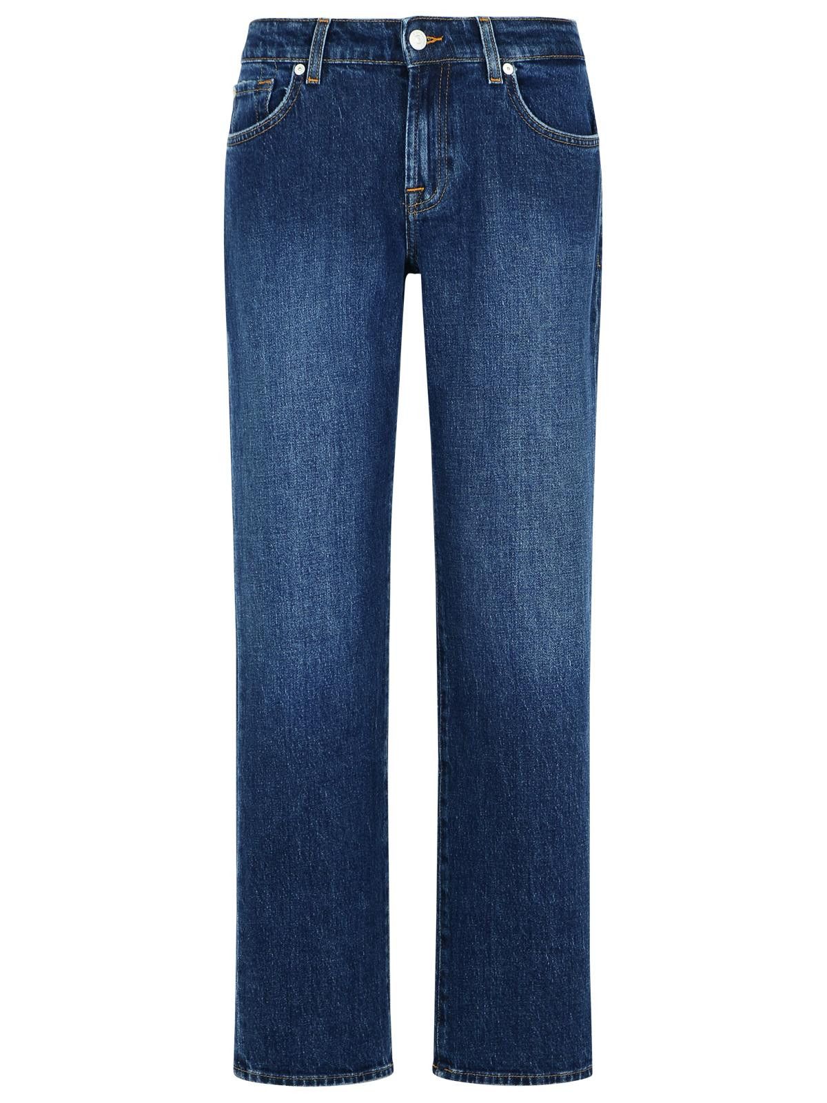 7 For All Mankind 7 FOR ALL MANKIND 'Calie' Navy Cotton Jeans Size 28" / US 6 / IT 42 - 1 Thumbnail