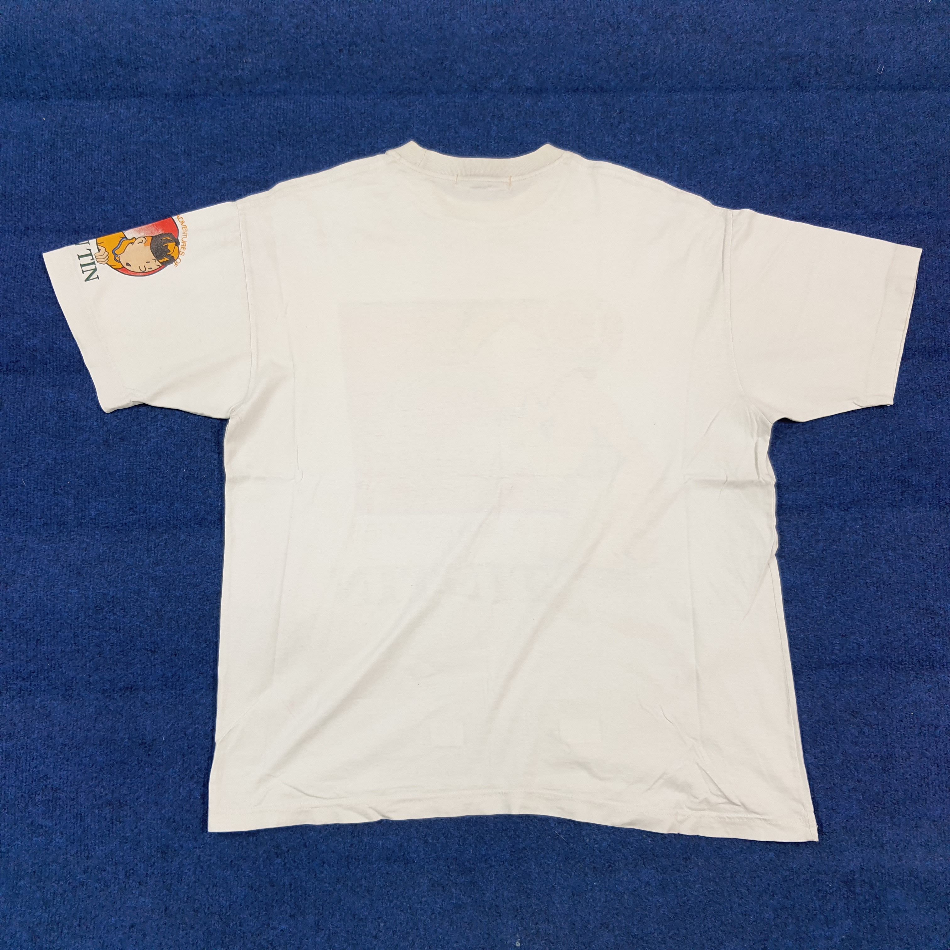 Vintage Vintage Adventure of Tintin American Graphic Tshirt C299N10 Size US L / EU 52-54 / 3 - 3 Thumbnail