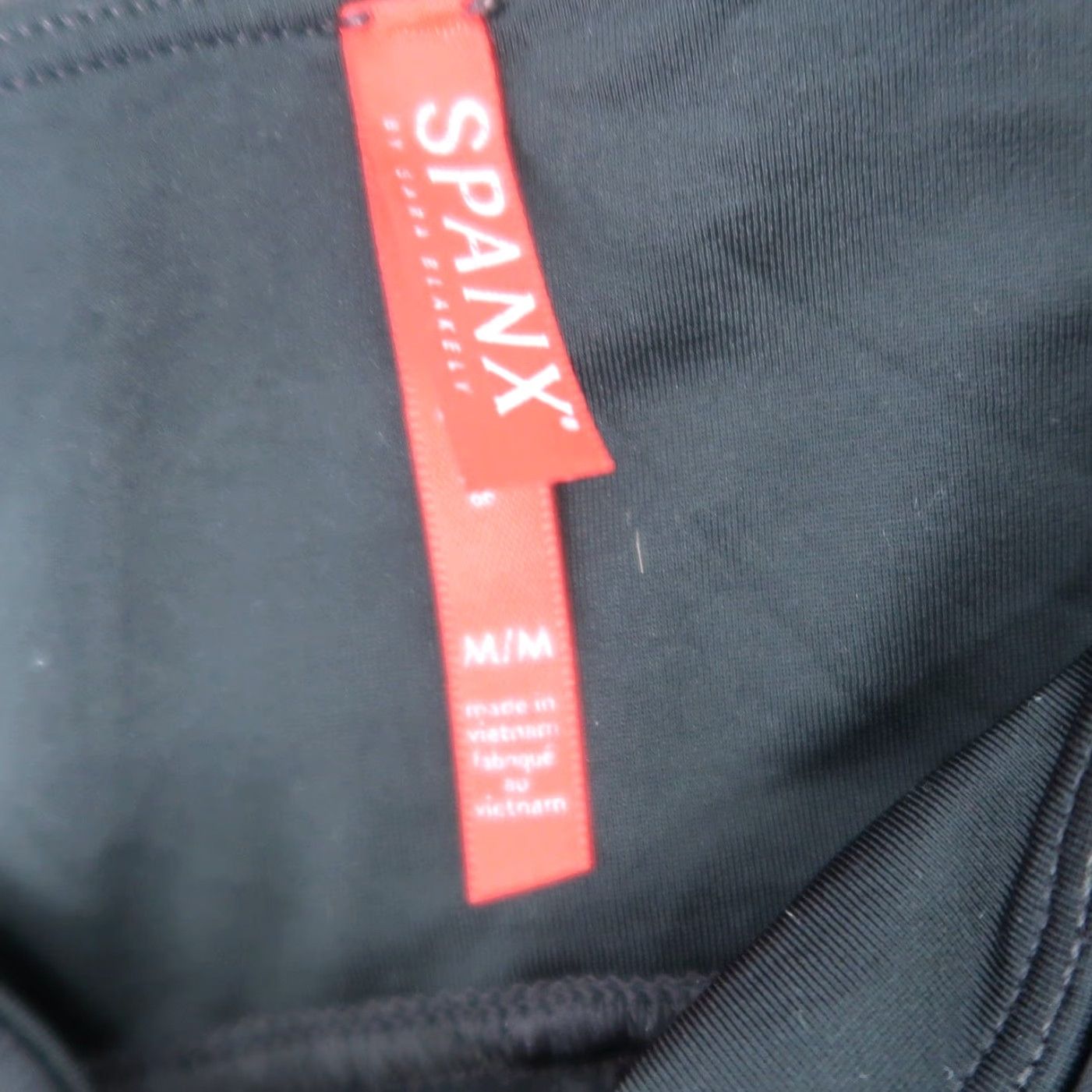 Spanx SPANX Black Faux Leather Leggings Medium Womens M Regular Ankle Nylon Elastane Casual Fall Spring Winter Tights Leggings Size 32" / US 10 / IT 46 - 3 Thumbnail