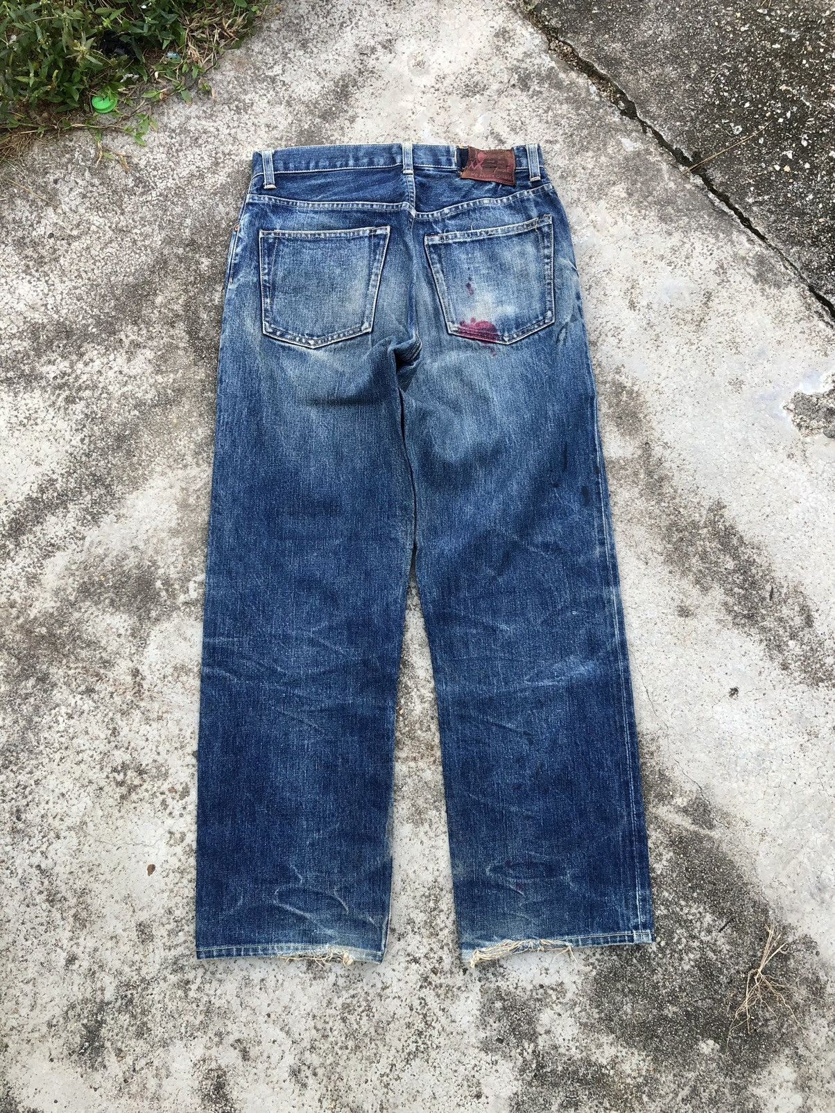 HOLLYWOOD RANCH MARKET × Japanese Brand SELVEDGE PAINTED DENIM BY HRM Size US 30 / EU 46 - 11 Thumbnail