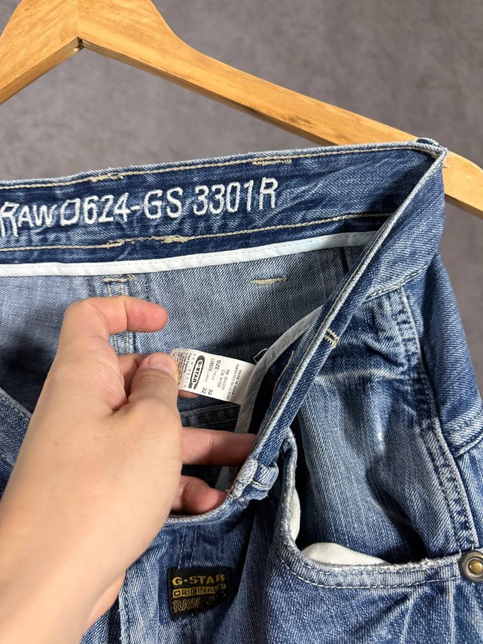 G-Star G Star Raw vintage designer biker jeans Size US 32 / EU 48 - 6 Thumbnail