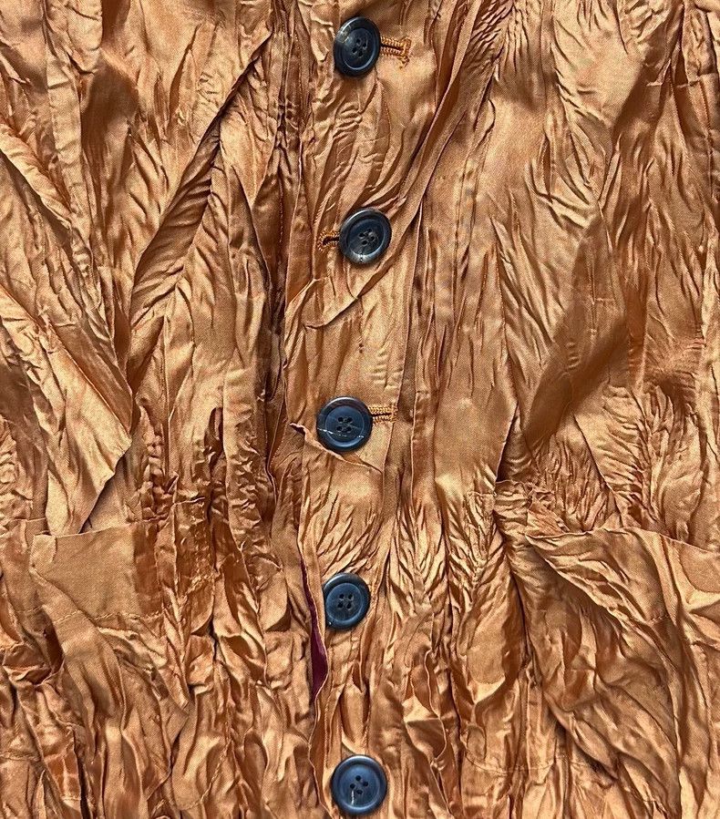 Issey Miyake Issey Miyake A golden-red pleated waistcoat Size L / US 10 / IT 46 - 2 Thumbnail