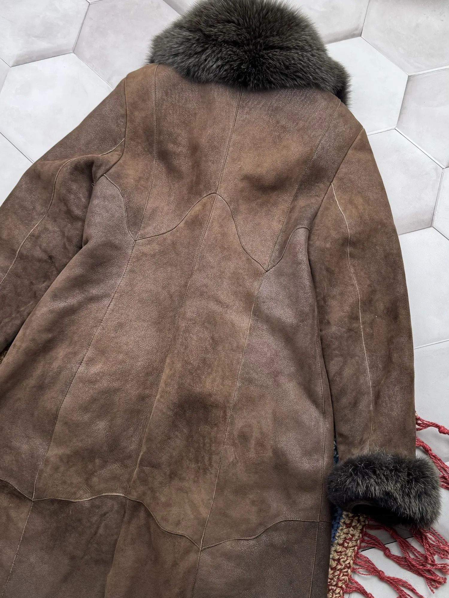 Vintage Vintage Real Sheepskin Coat (E4) Size M / US 6-8 / IT 42-44 - 7 Thumbnail