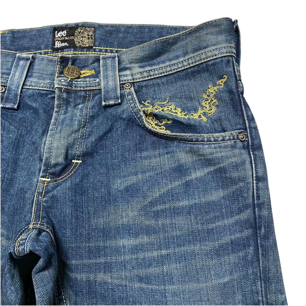 Japanese Brand LEE x MIDAS Machiavel Denim Flare Jeans Size US 30 / EU 46 - 5 Thumbnail