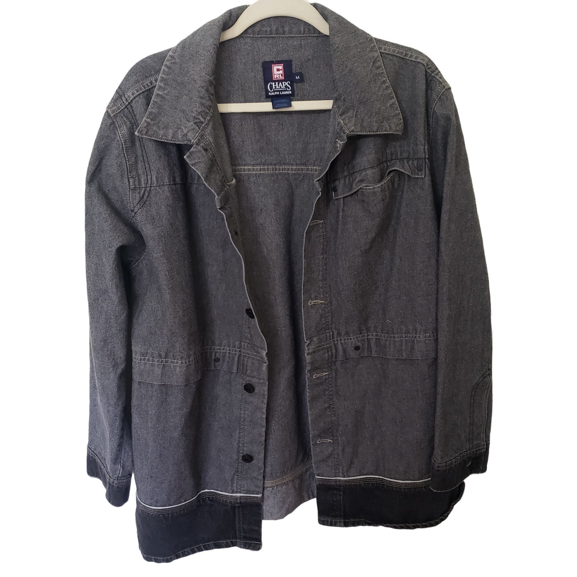 Ralph Lauren Chaps Ralph Lauren Denim Jacket Mens Medium Black Coat Size US M / EU 48-50 / 2 - 1 Thumbnail
