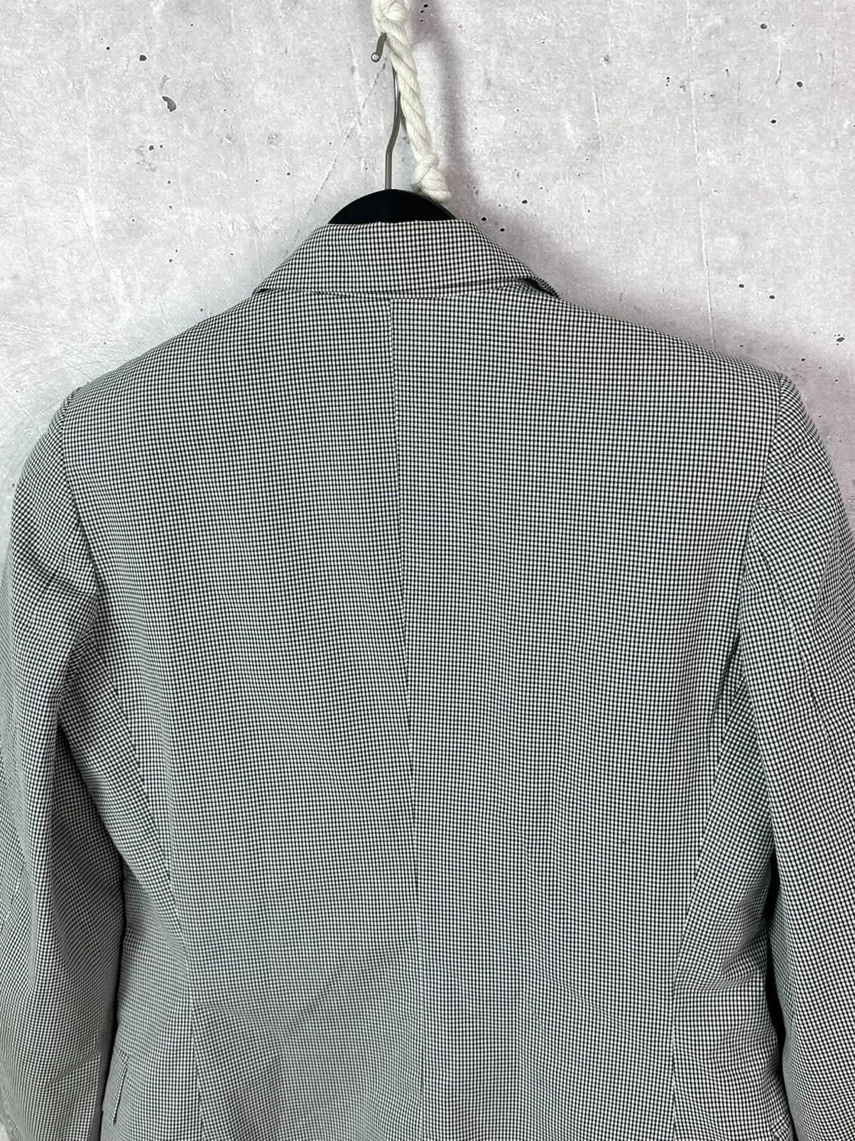 Versace Jeans Couture × Vintage Versace Jeans Couture Vintage Mini Check Print Cotton Blazer Size M / US 6-8 / IT 42-44 - 8 Thumbnail