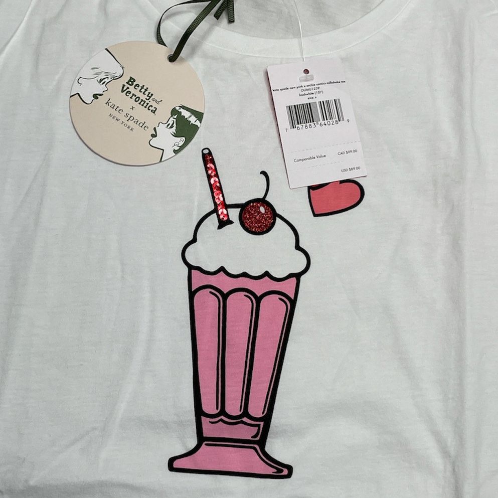 Kate Spade Kate Spade x Archie comics milkshake tee Shirt Small Size S / US 4 / IT 40 - 6 Thumbnail
