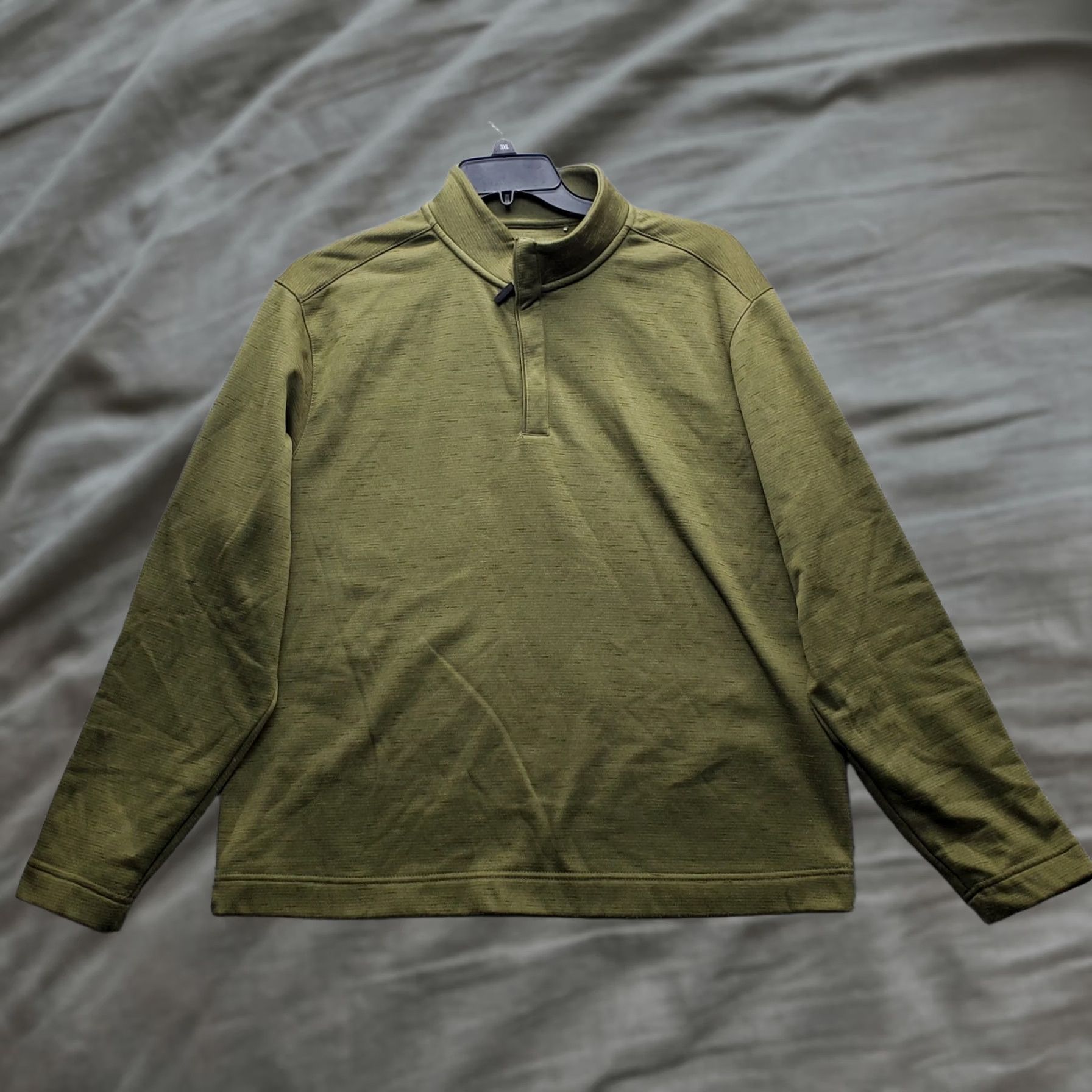 Vintage Walter Hagen Majors 11 Sweatshirt Mens L Green Fleece Lined Mock Neck 1/4 Zip Large Size US L / EU 52-54 / 3 - 1 Thumbnail
