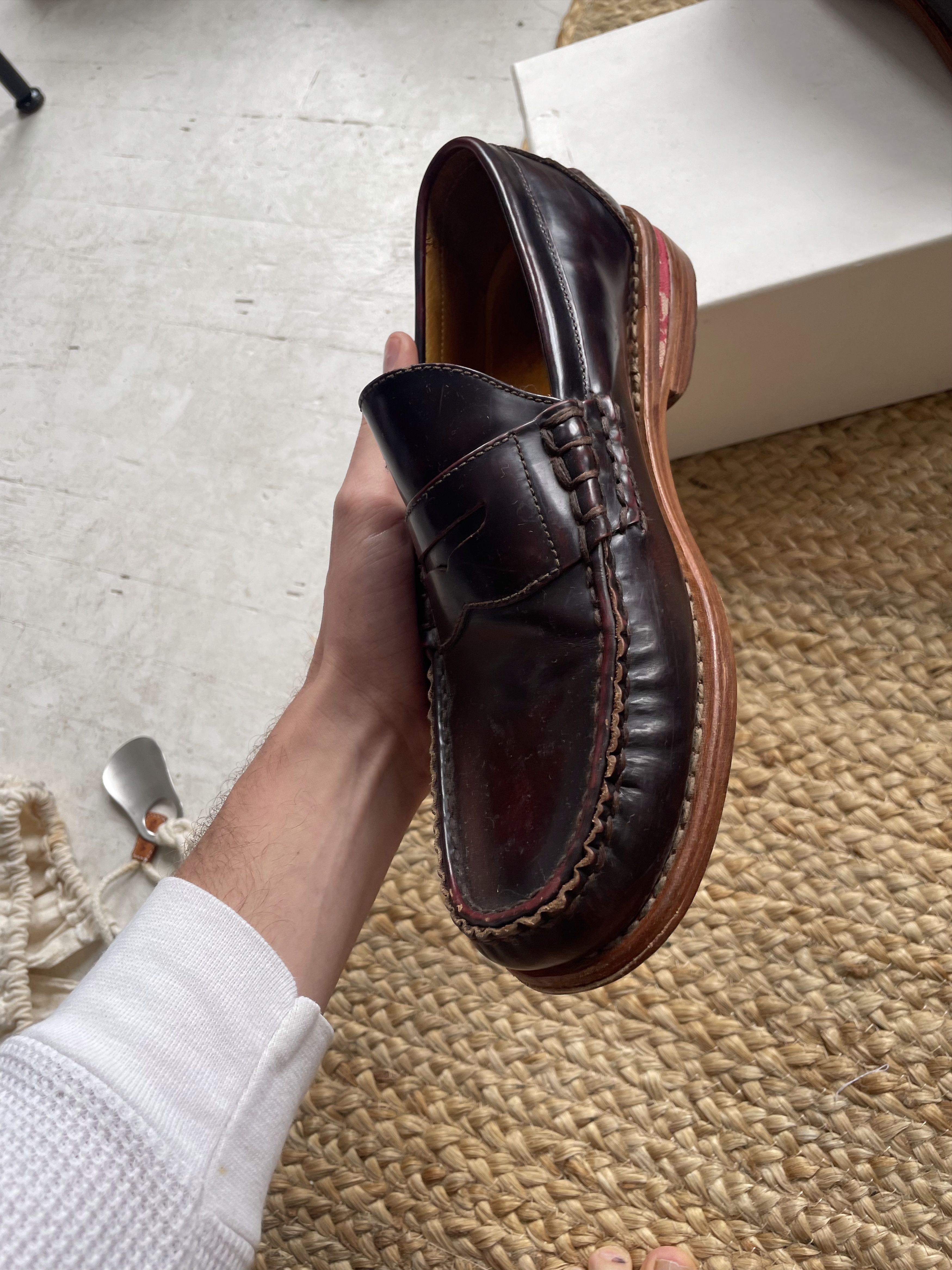 Visvim Fabro-Folk Burgundy Size US 11 / EU 44 - 3 Thumbnail