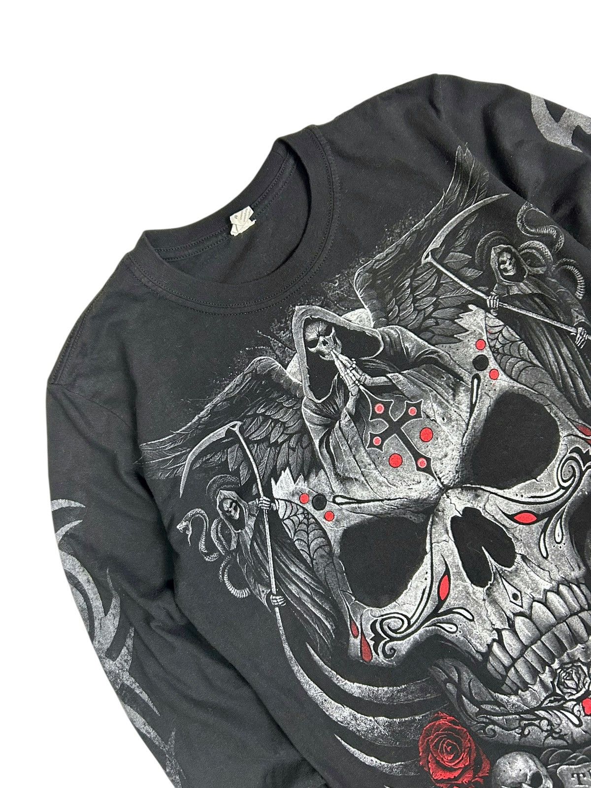Vintage ☠️ Vintage Gothic Tribal long sleeve tee Spiral Affliction Size US S / EU 44-46 / 1 - 3 Thumbnail