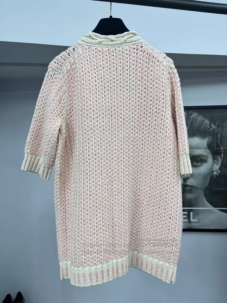 Chanel Chanel Pink braided cardigan coat Size XS / US 0-2 / IT 36-38 - 3 Thumbnail
