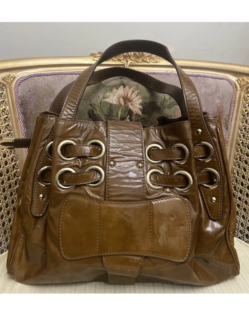 Jimmy Choo Jimmy Choo Ramona Patent Leather Bag Hobo Bag Size ONE SIZE - 2 Thumbnail