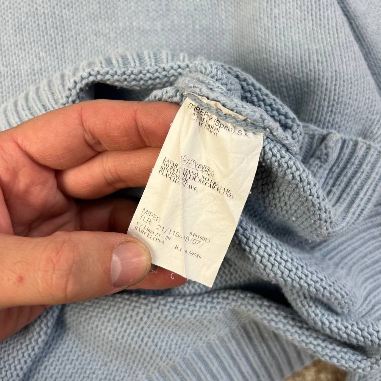 Burberry Burberry Mini Logo Vintage Y2K Knit Sweater Size US XL / EU 56 / 4 - 5 Thumbnail