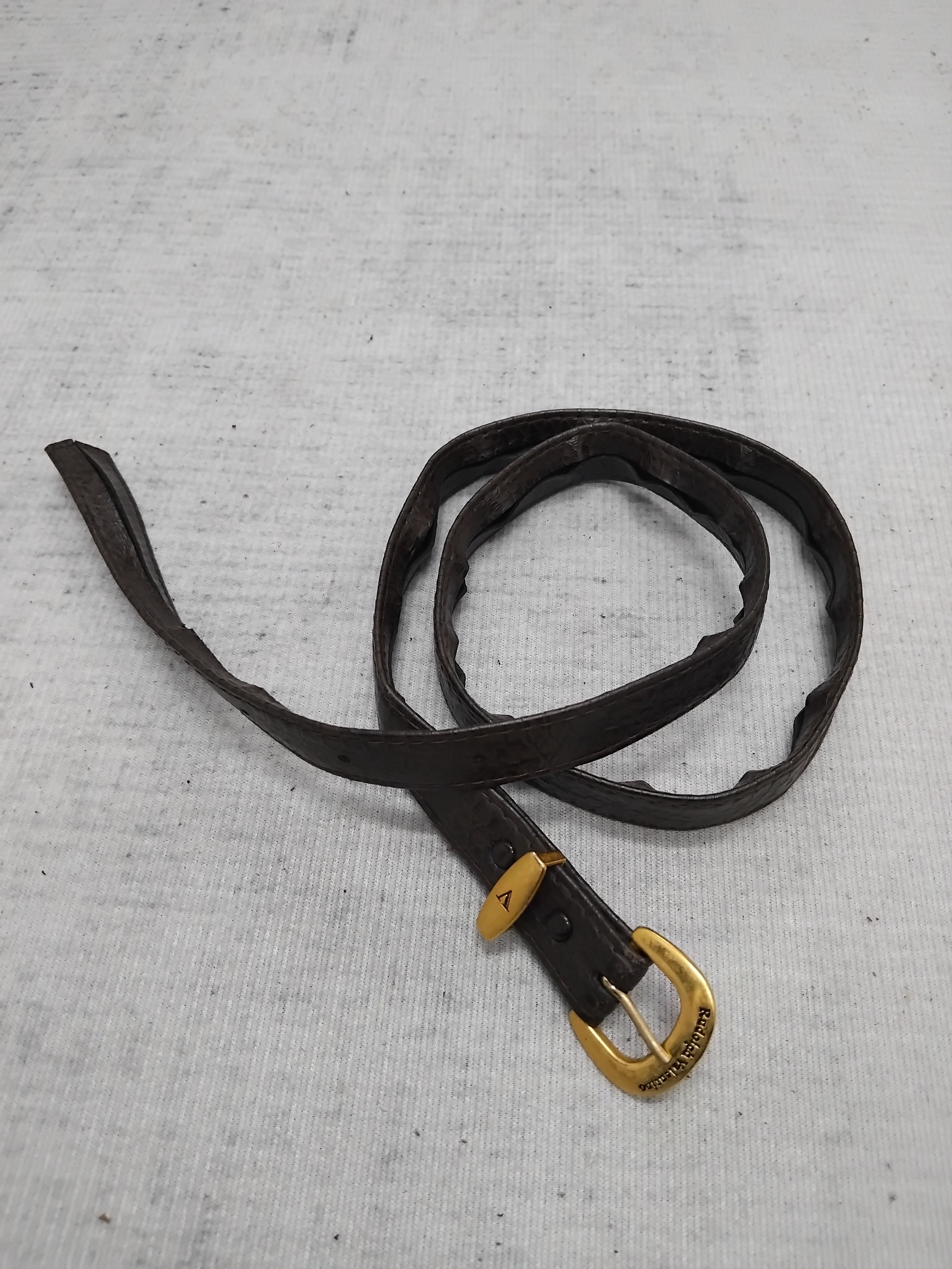 Japanese Brand 💥Rudolph Valentino brown colour belt Size ONE SIZE - 1 Thumbnail