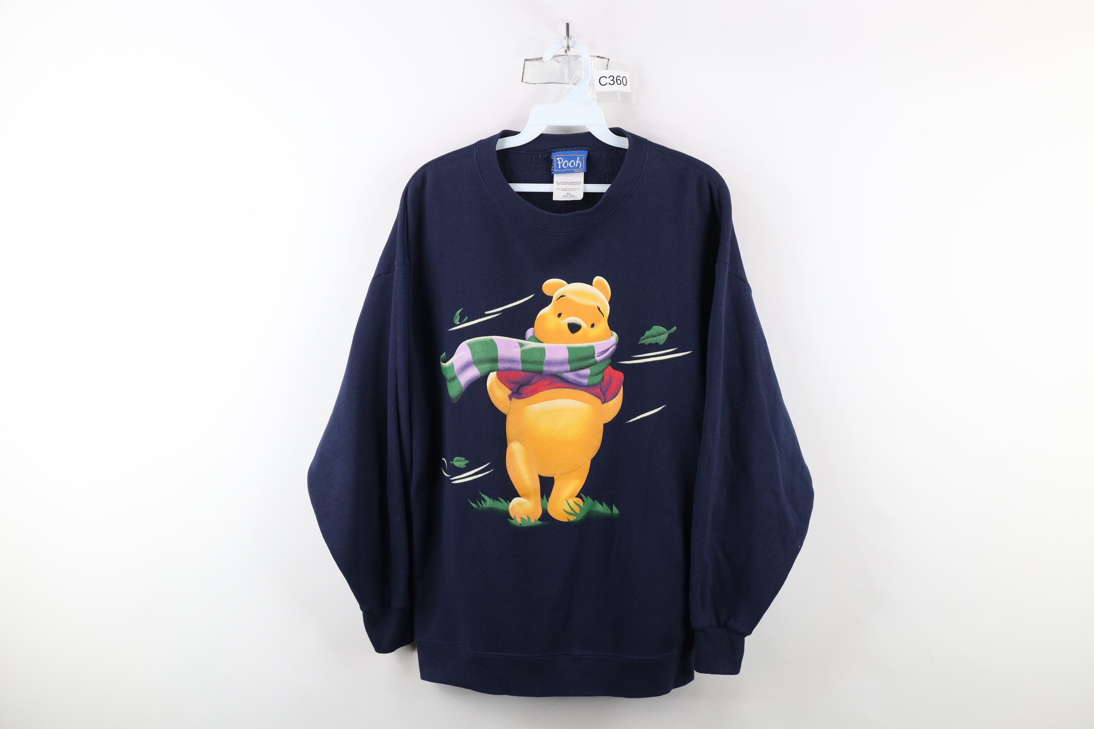 Disney × Vintage Vintage 90s Disney Winnie the Pooh Christmas Sweatshirt Size M / US 6-8 / IT 42-44 - 1 Thumbnail