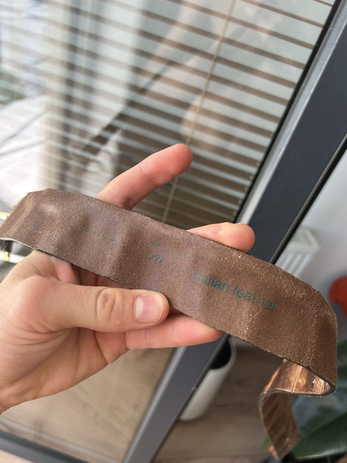 Japanese Brand × Vintage Vinatge leather Belt Size 32 - 6 Thumbnail