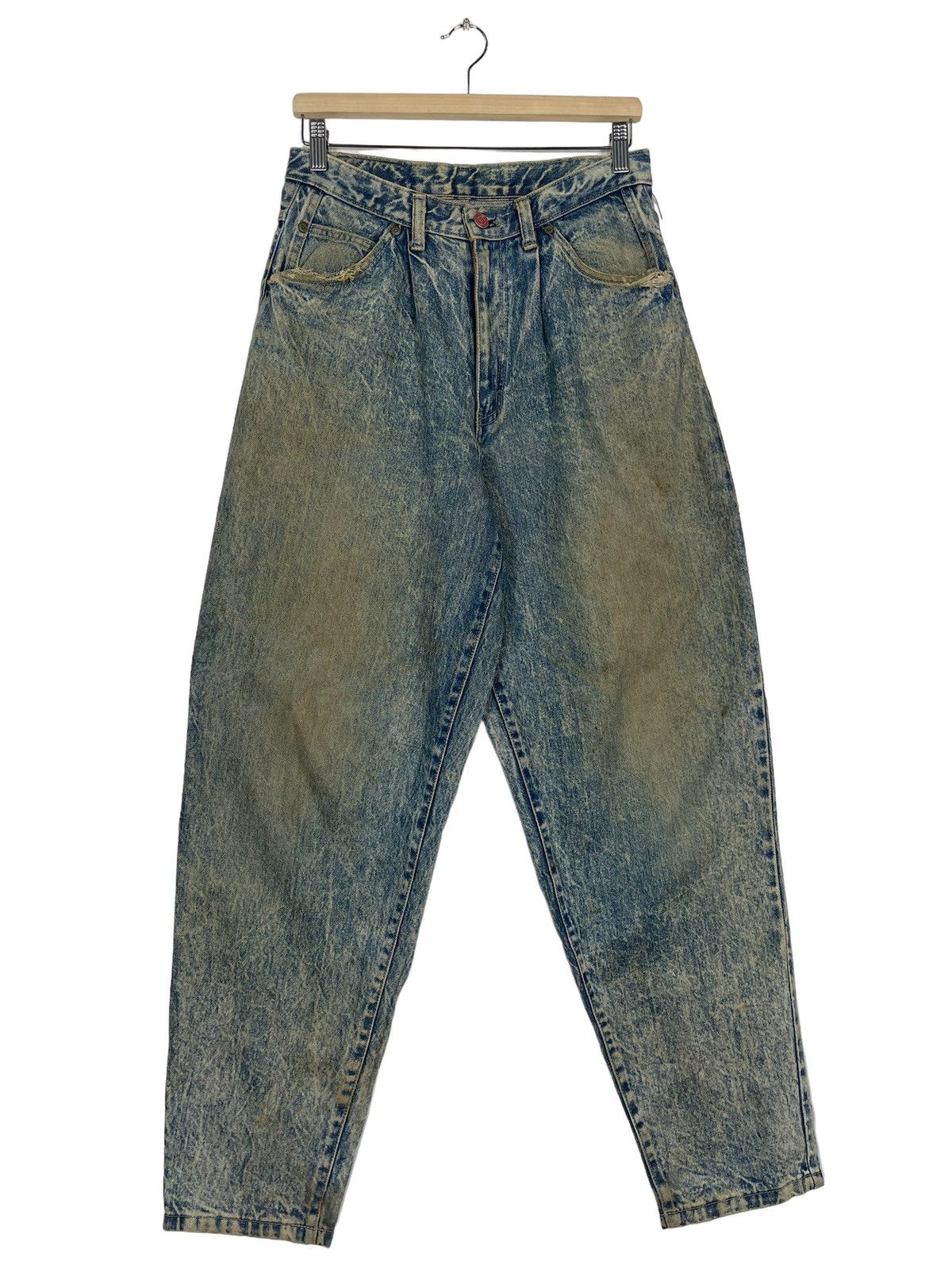 If Six Was Nine 21 City Boys Collection Flare Acid Wash Rusty Jeans Size US 30 / EU 46 - 1 Thumbnail