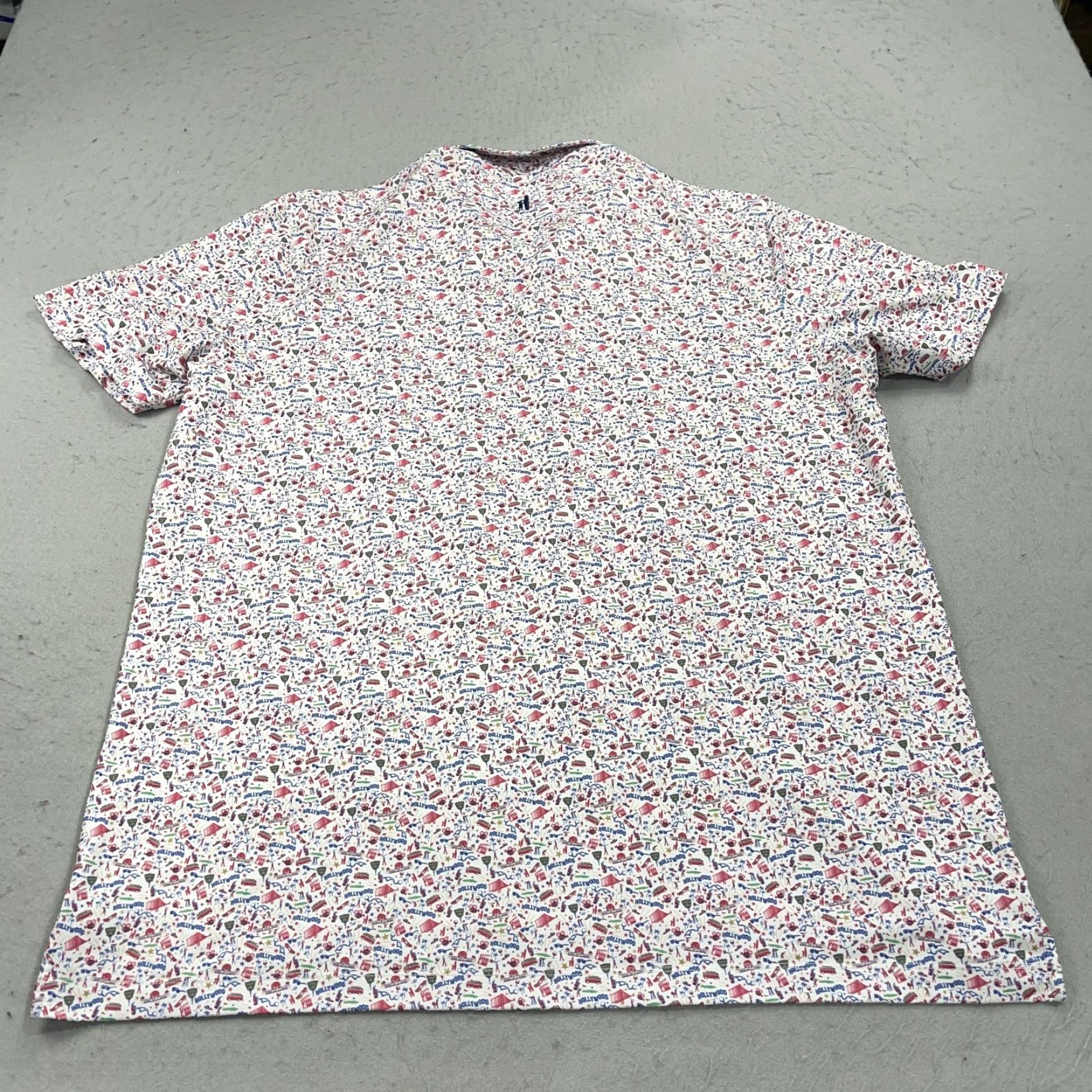 johnnie-O Nike Shirt Polo Mens XL White California Golf Loud Show Biz Loud Size US XL / EU 56 / 4 - 6 Thumbnail
