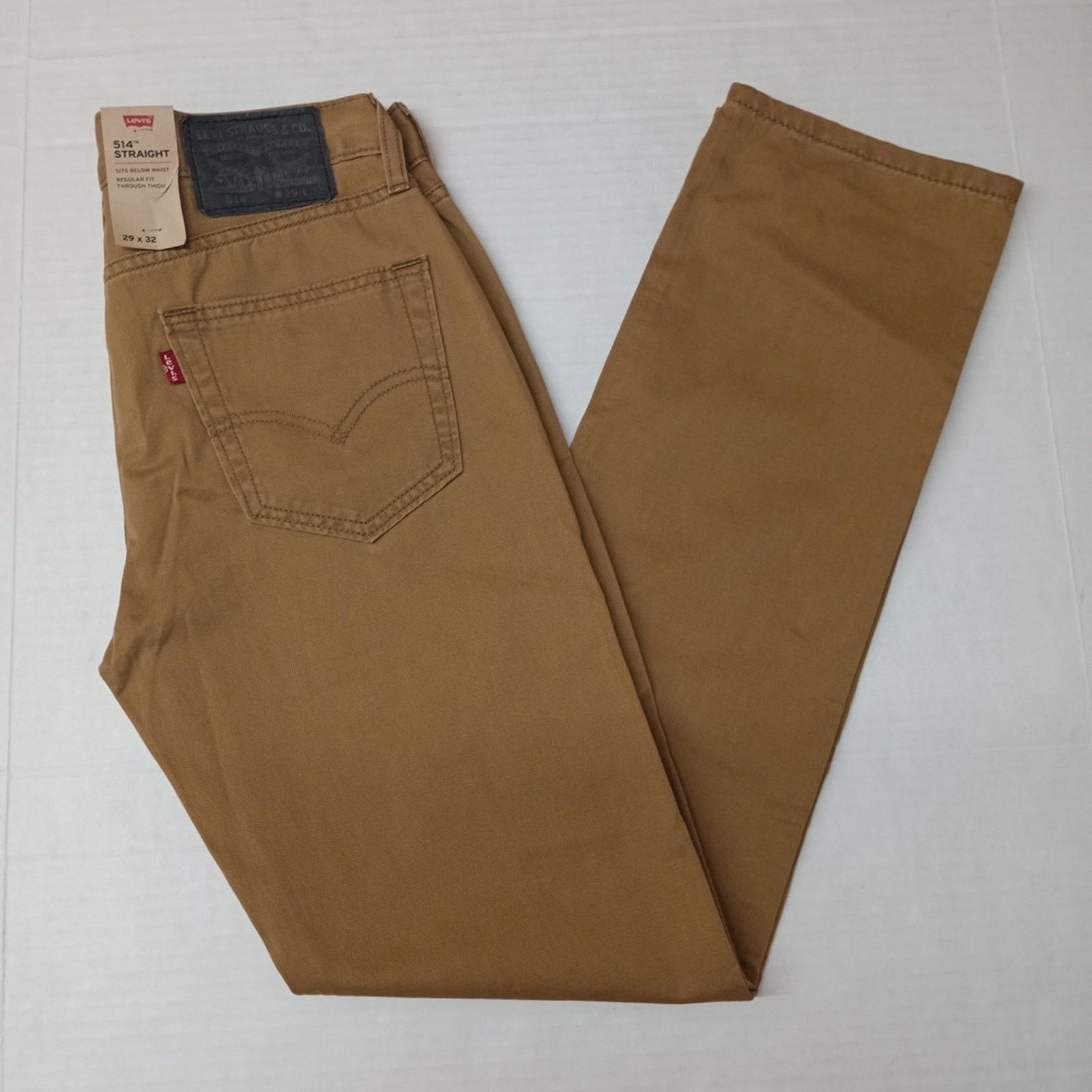 Levi's Levi's 514 Straight Jeans Brown Tan Men’s 29x32 Regular Fit Size US 29 - 1 Thumbnail
