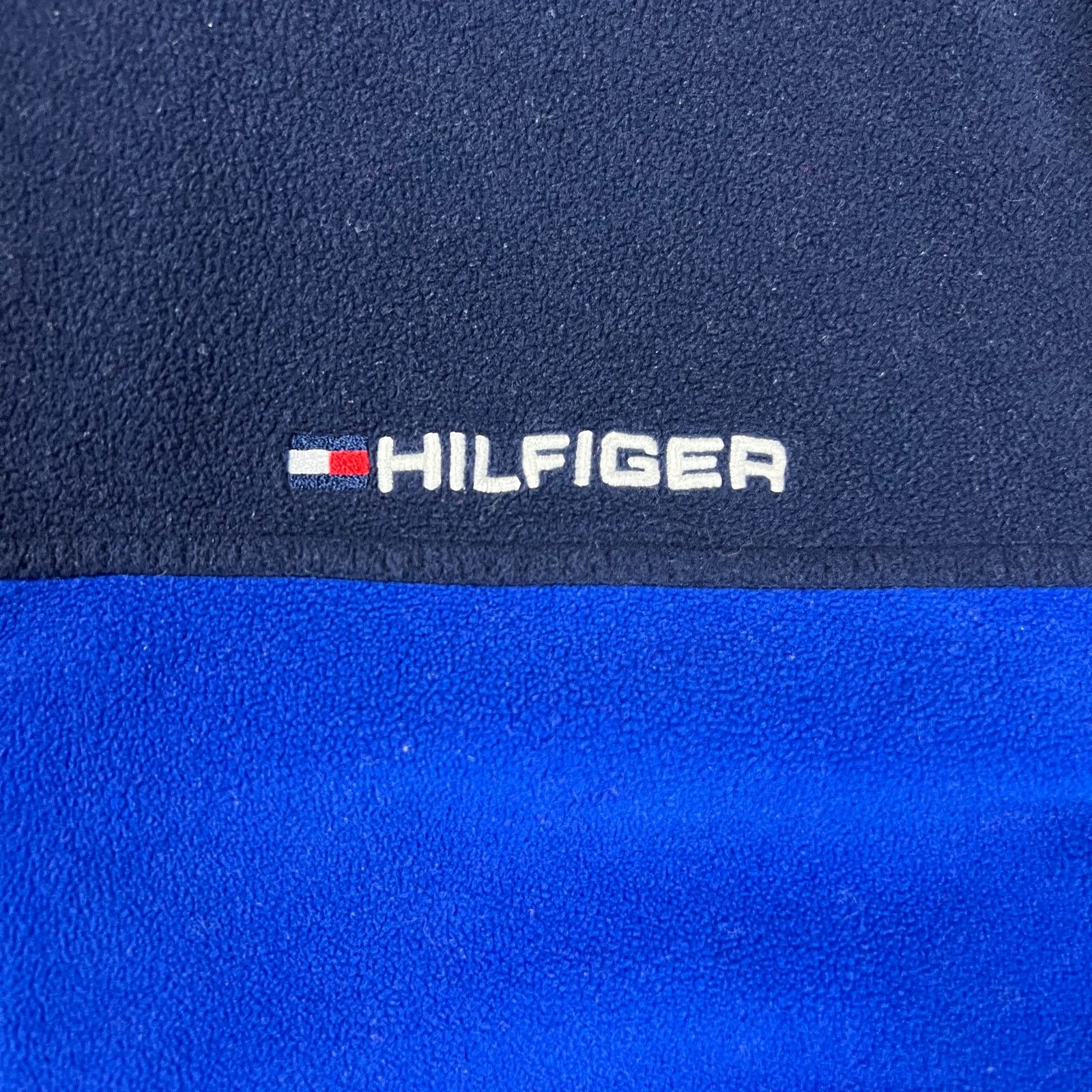 Tommy Hilfiger × Vintage Vintage Tommy Hilfiger Fleece Flag Pullover Zip Y2K Jacket Size US M / EU 48-50 / 2 - 3 Thumbnail
