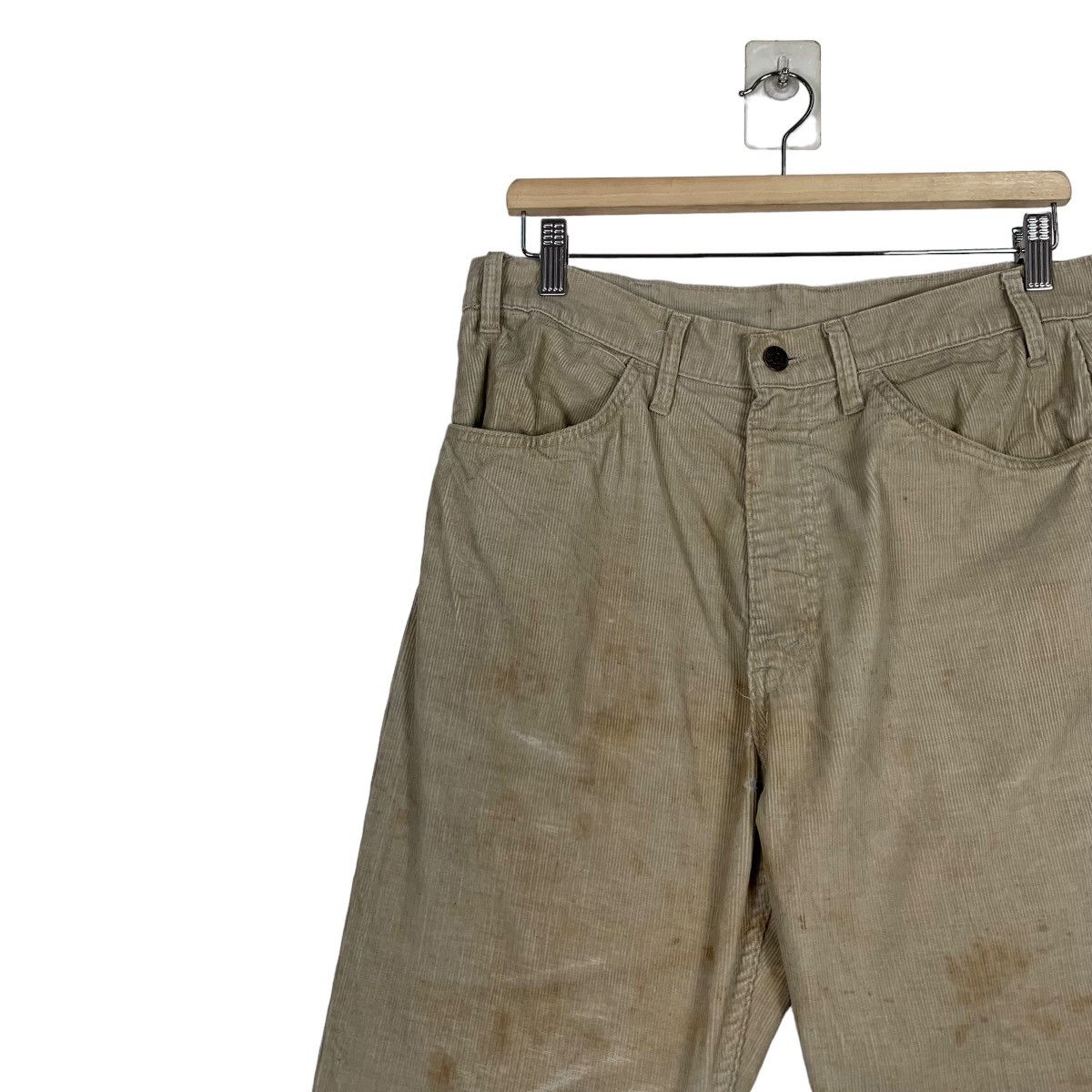 Levi's 70’s Rusty Trashed LEVIS White Label Corduroy Pant #1149-C53 Size US 32 / EU 48 - 6 Thumbnail