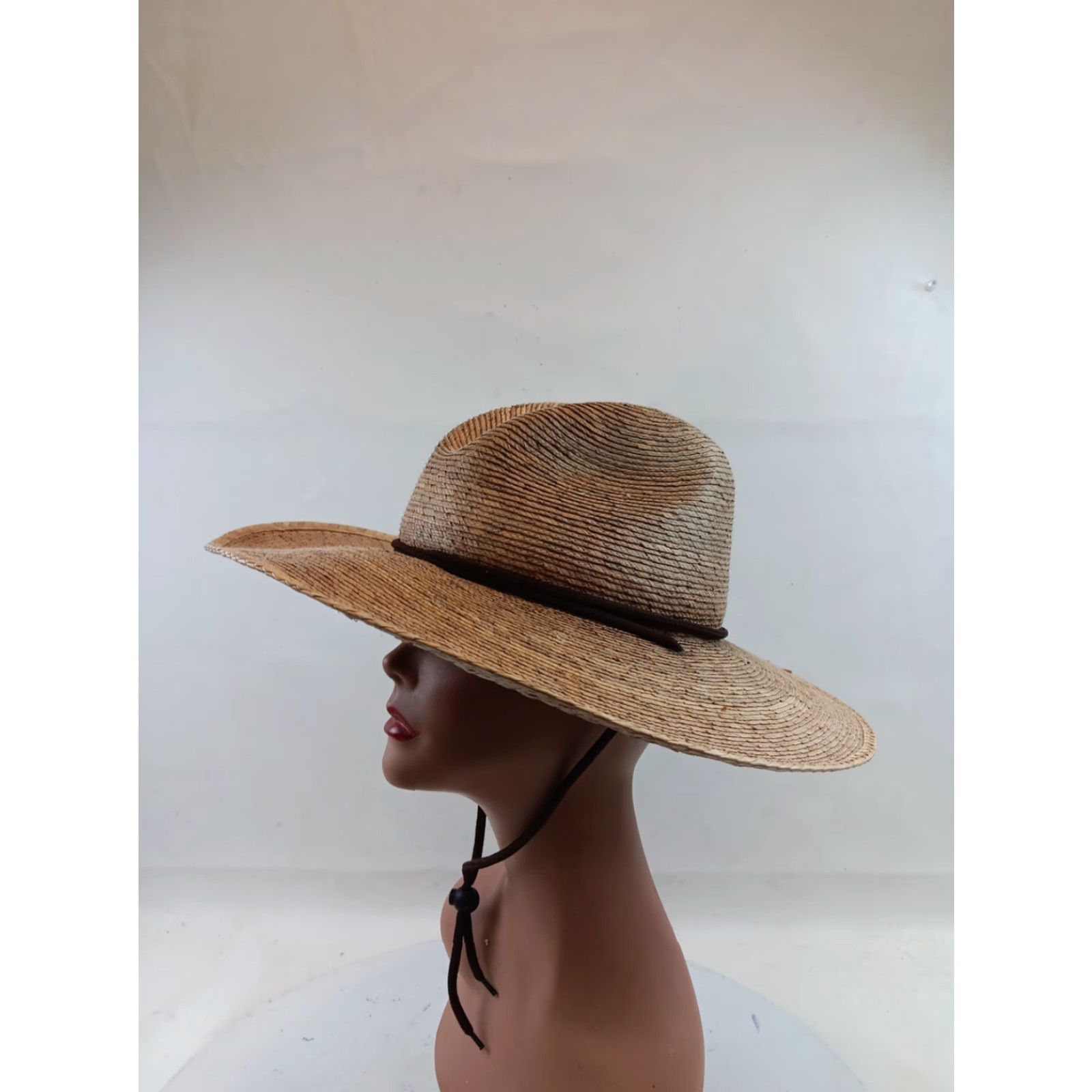 Vintage Tula Abby Hat Sun Hat Women OSFM Natural Straw Palm Lightweight Beach Garden Classic Beach Hat Womens Size ONE SIZE - 3 Thumbnail