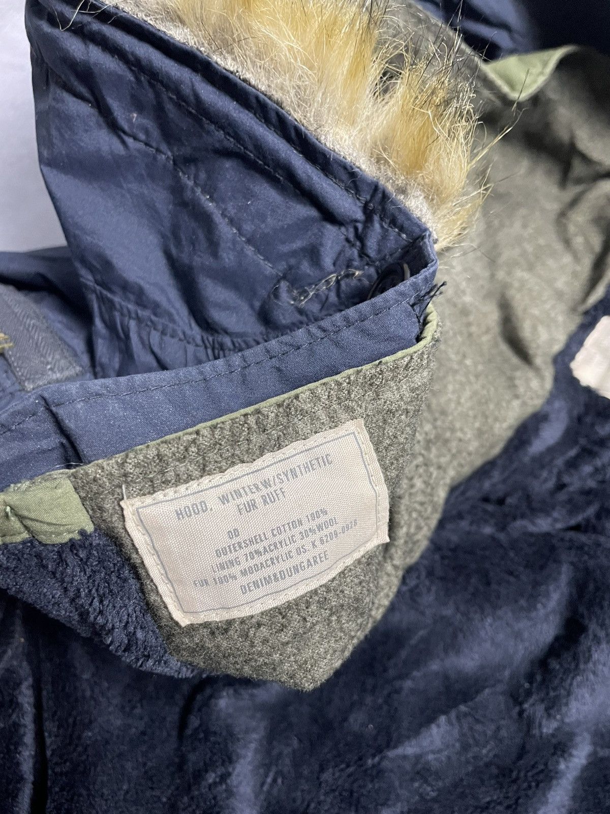 14th Addiction × Japanese Brand × Le Grande Bleu (L.G.B.) 2000’s Denim&Dungaree - Cyber Military Fur Jacket Size US M / EU 48-50 / 2 - 14 Thumbnail