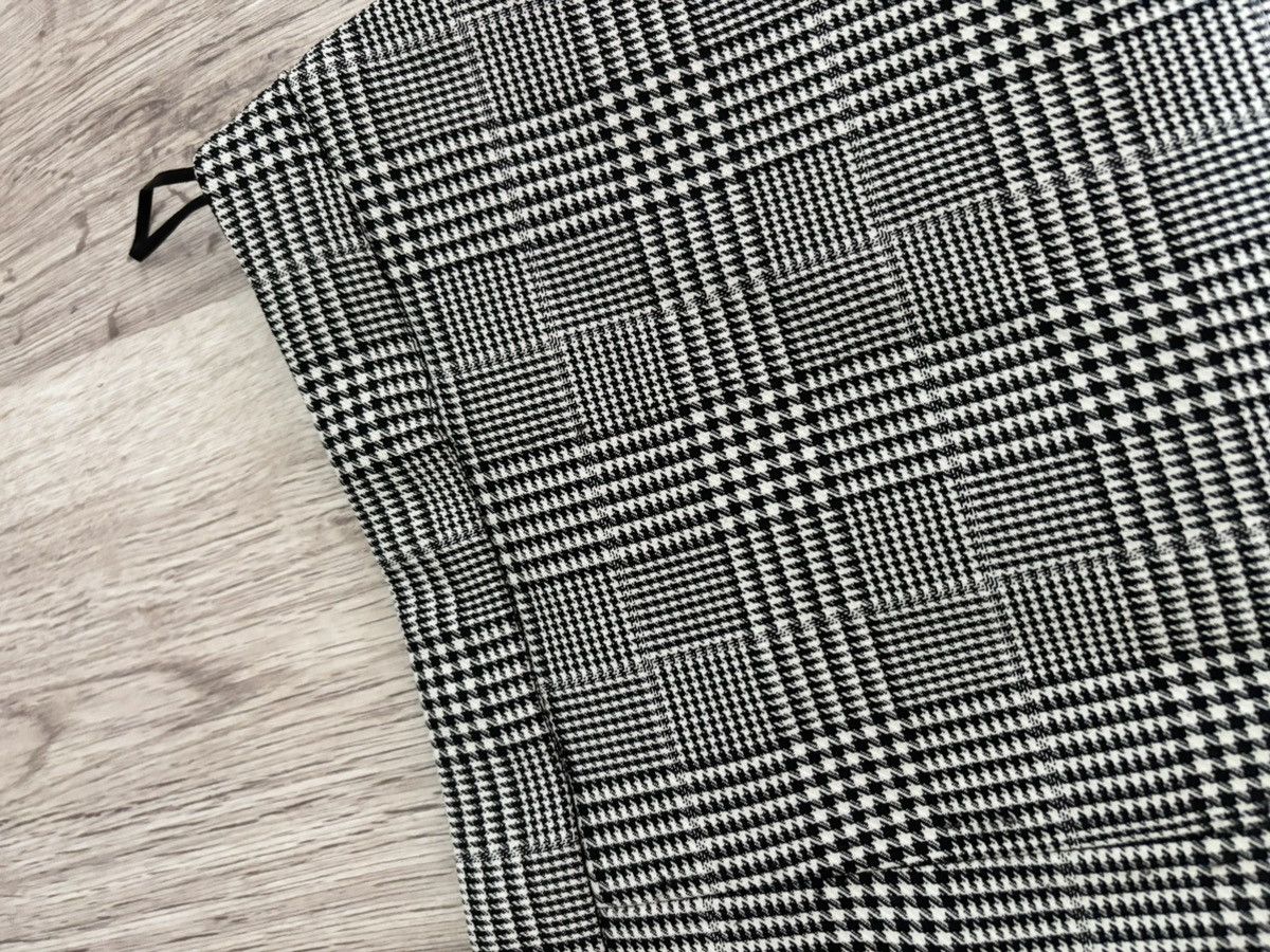Stella McCartney Stella McCartney Houndstooth Plaid Wool Skirt Front Slit 40 Size 27" / US 4 / IT 40 - 20 Thumbnail