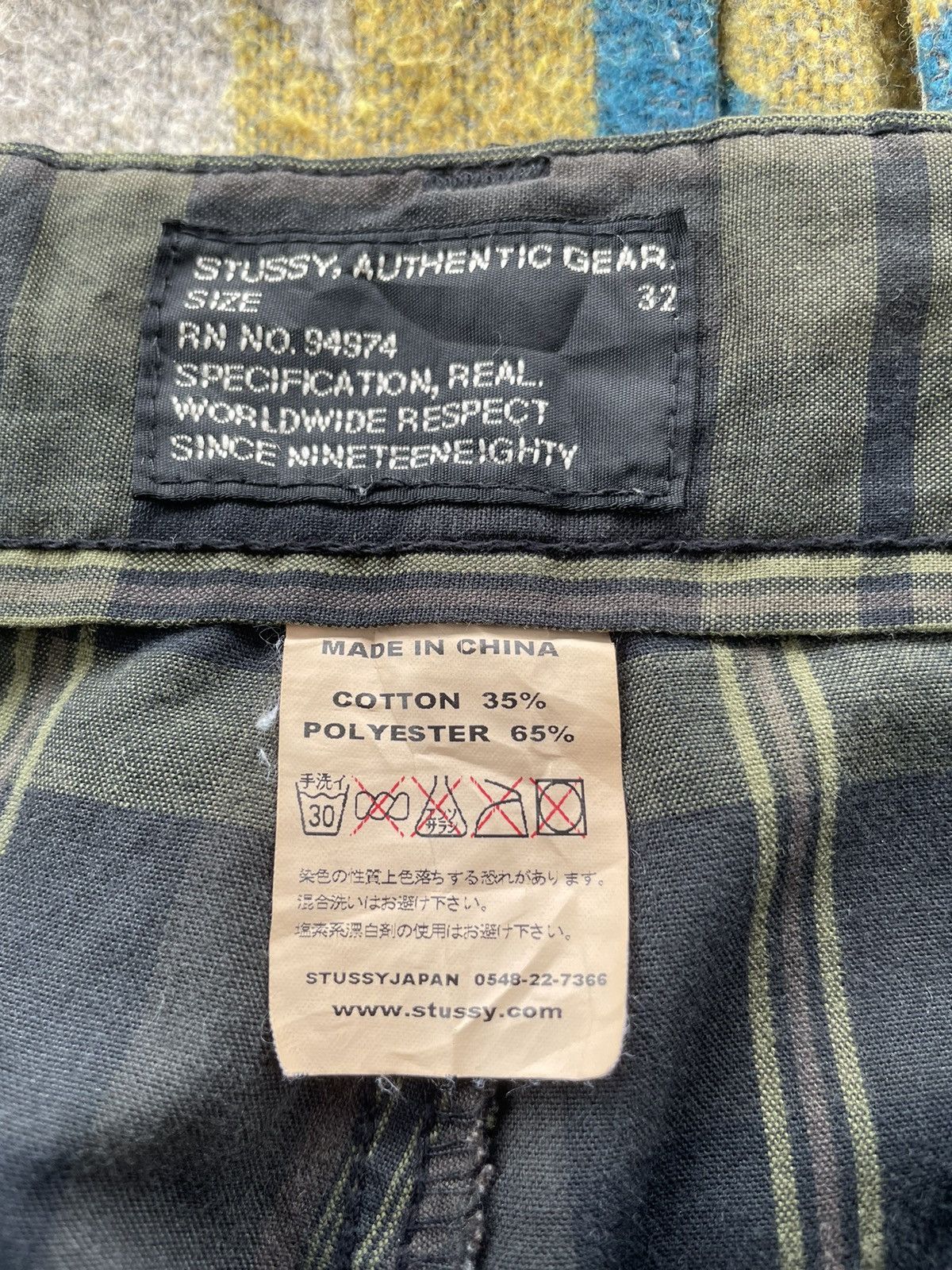 Japanese Brand Stussy Cargo Pant Size US 33 - 8 Thumbnail
