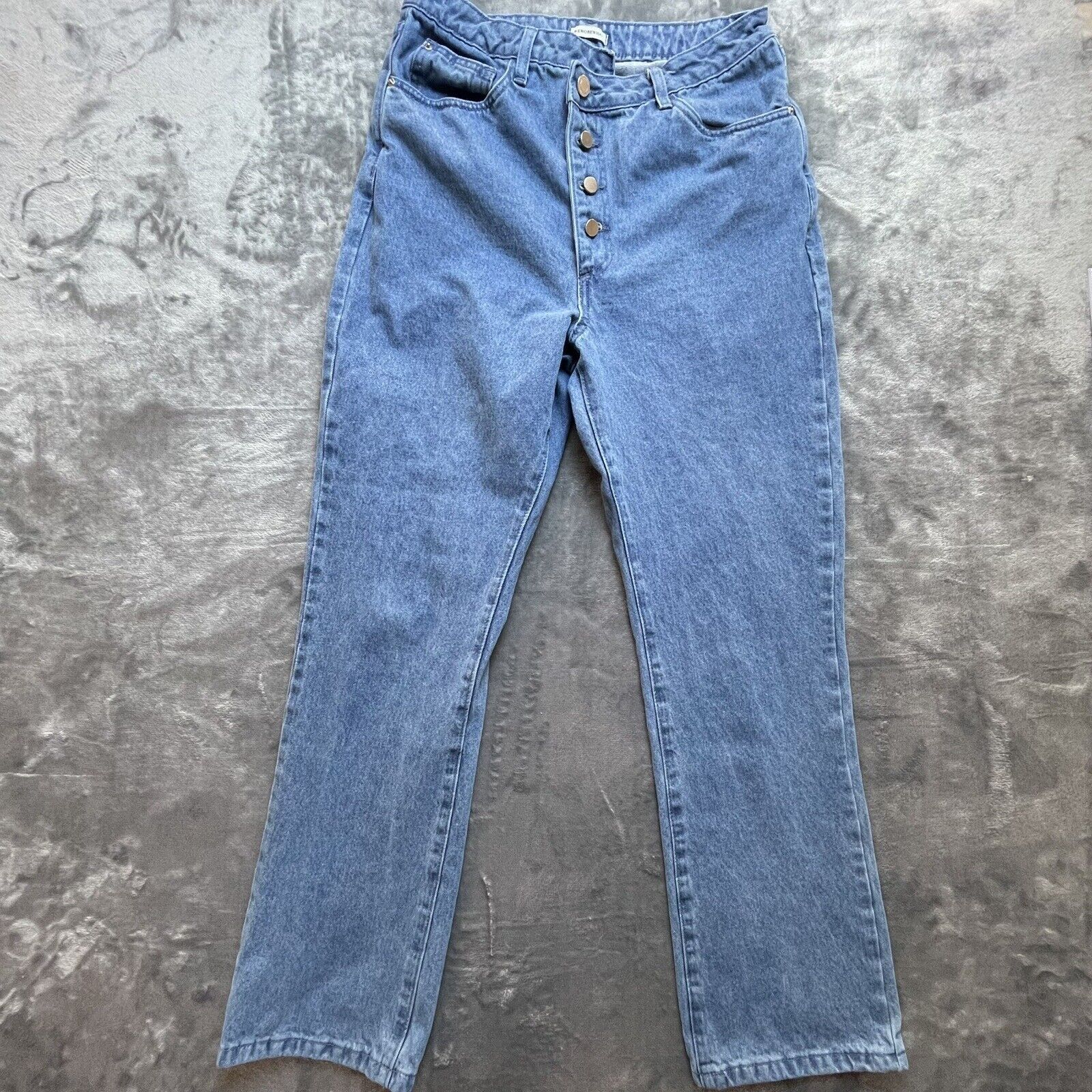 WeWoreWhat We Wore What Jeans Womens 29 Criss Cross Button Fly Straight Size 29" - 1 Thumbnail