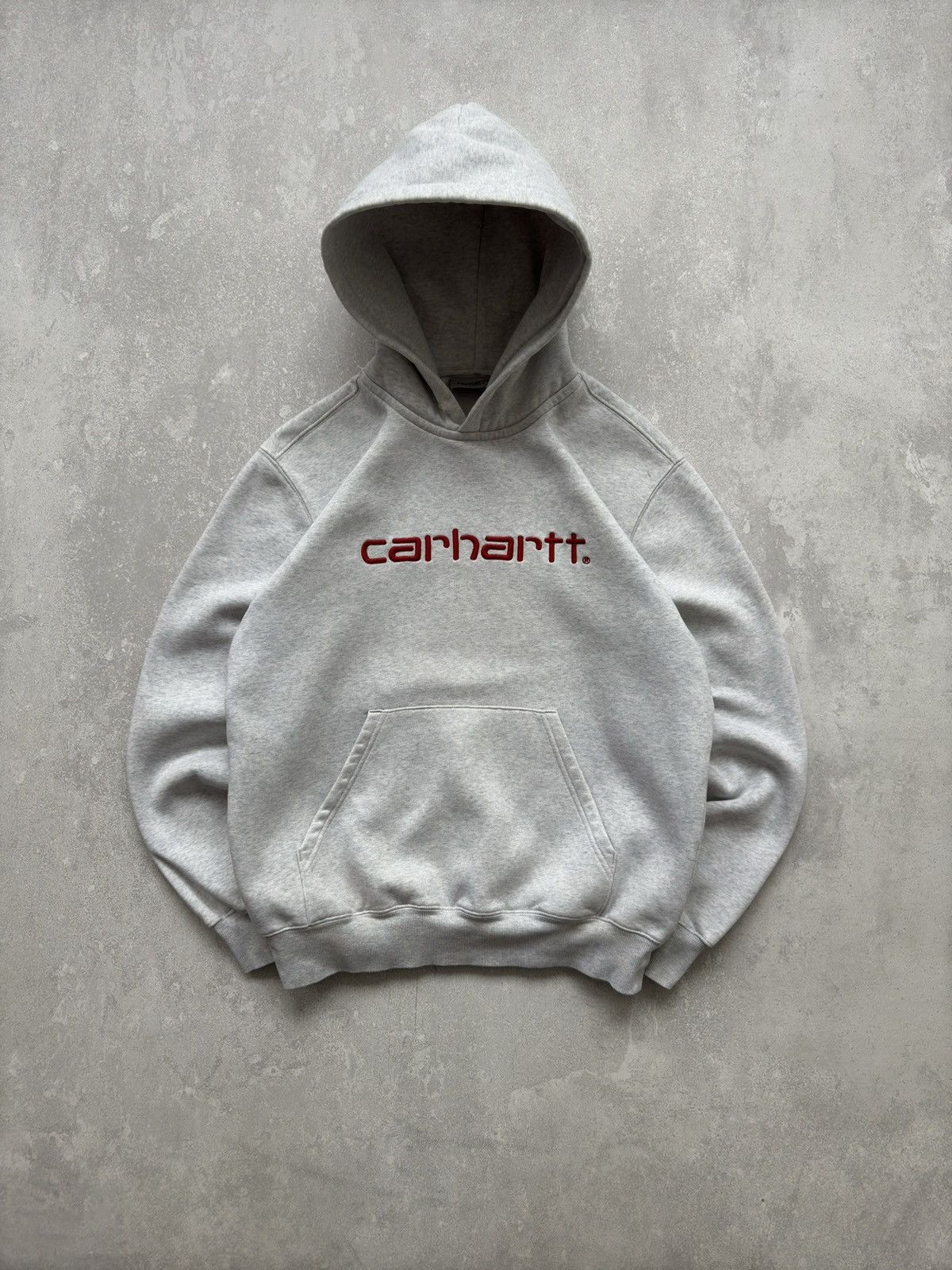 Oversized Carhartt Hoodie Hooded Sweatshirt Brown Zip Up Hoodie Carhartt K185DKB Heavyweight