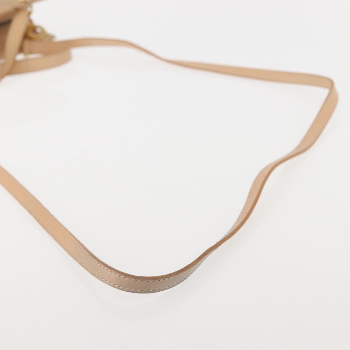 Celine CELINE Shoulder Bag Suede Leather Beige Gold Size ONE SIZE - 9 Thumbnail