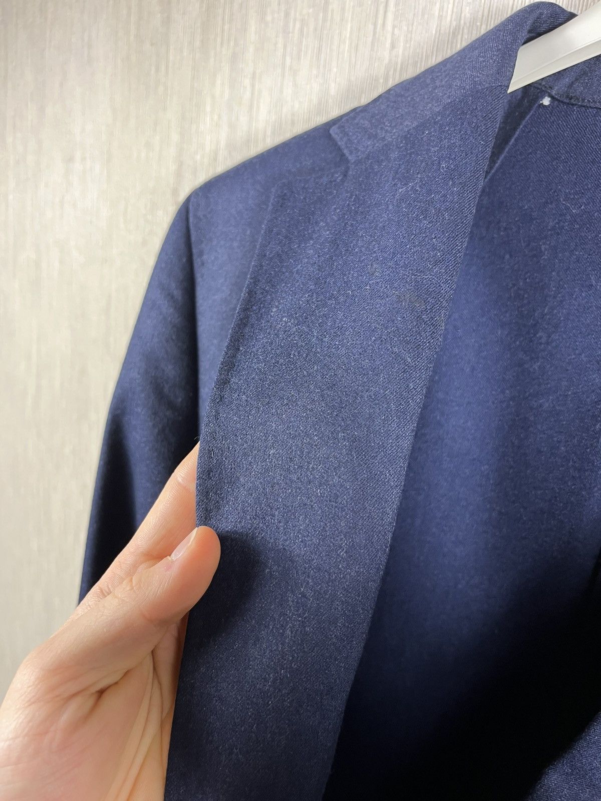 Designer × Morris Morris Heritage wool Mike plain flannel suit jacket blazer Size US L / EU 52-54 / 3 - 12 Thumbnail