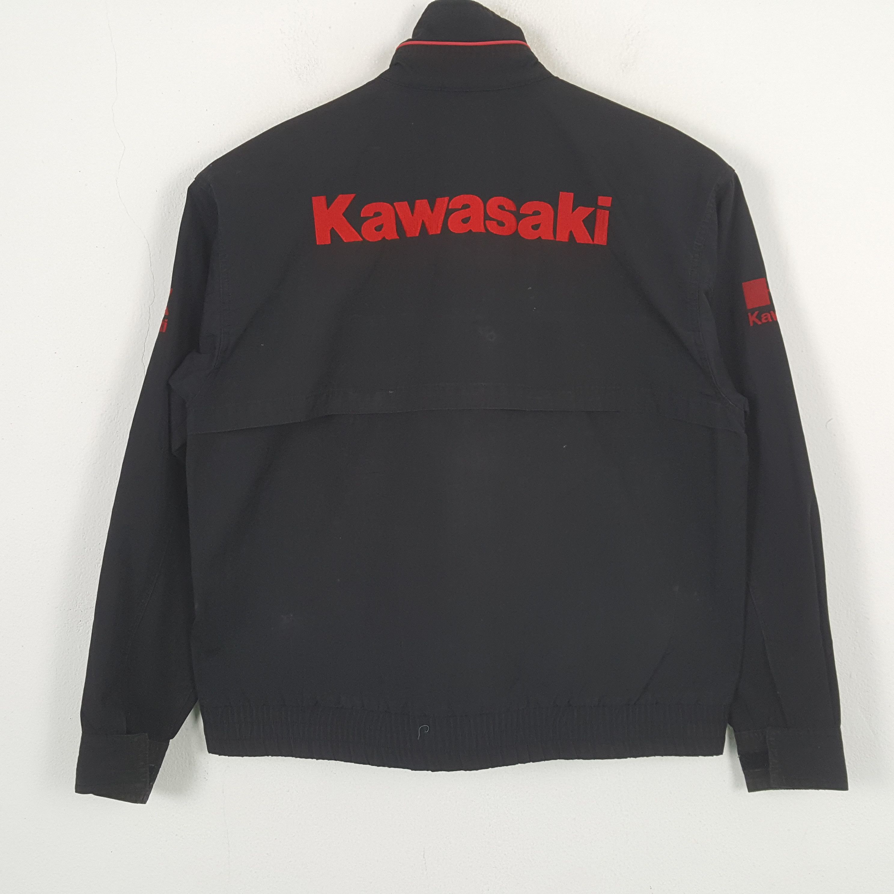 Japanese Brand × Vintage Kawasaki Japanese Motorcycle Brand Jacket c282n30 Size US L / EU 52-54 / 3 - 1 Thumbnail