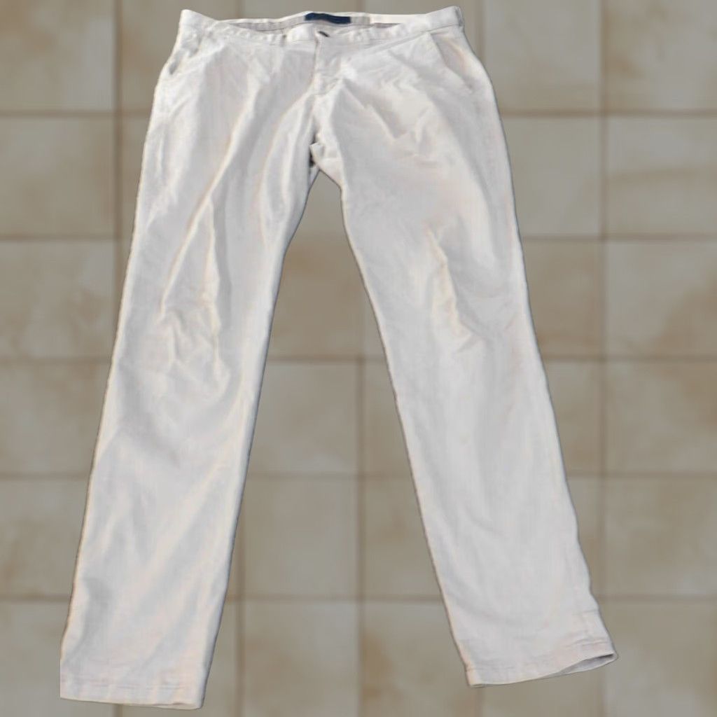 Zara Zara Pants Mens 34x30 Gray Straight Chino Classic Stretch Casual Regular Womens? Mens Size US 34 / EU 50 - 1 Thumbnail