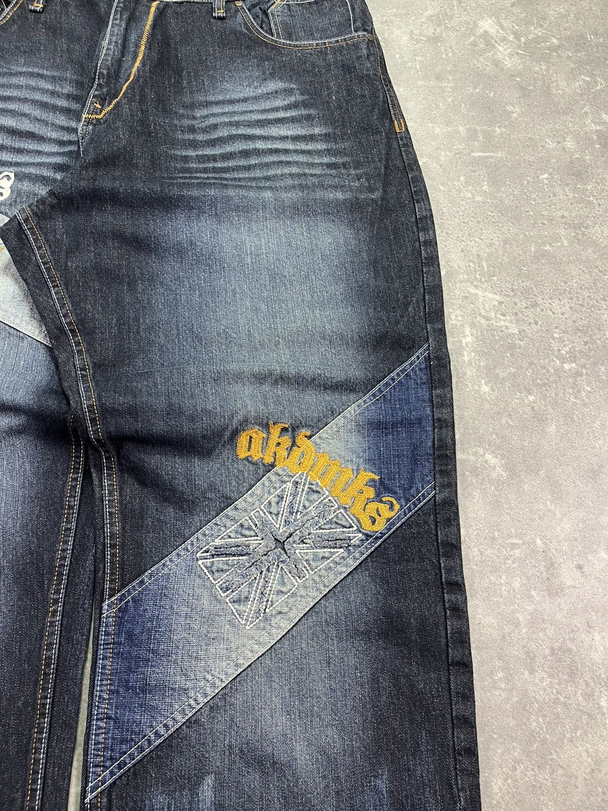 Akademiks 2000s Y2K Akademiks Washed Mega Baggy Denim Jeans 40 Size US 40 / EU 56 - 4 Thumbnail