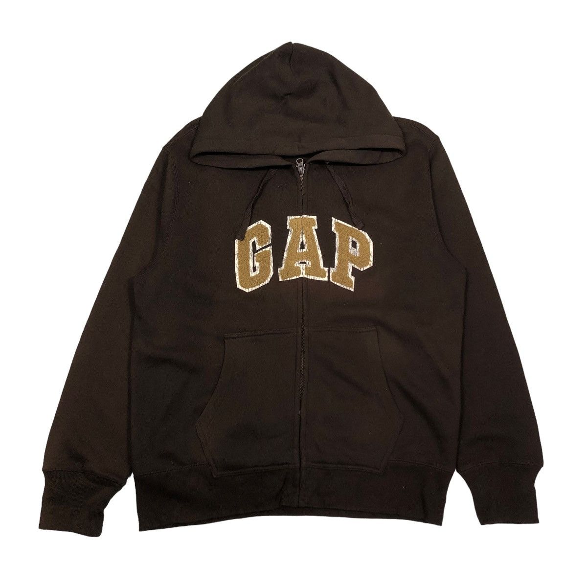 Japanese Brand 🔥VINTAGE ZIPPER JACKET GAP BIG LOGO SPELL OUT HOODIE Size US XL / EU 56 / 4 - 1 Thumbnail
