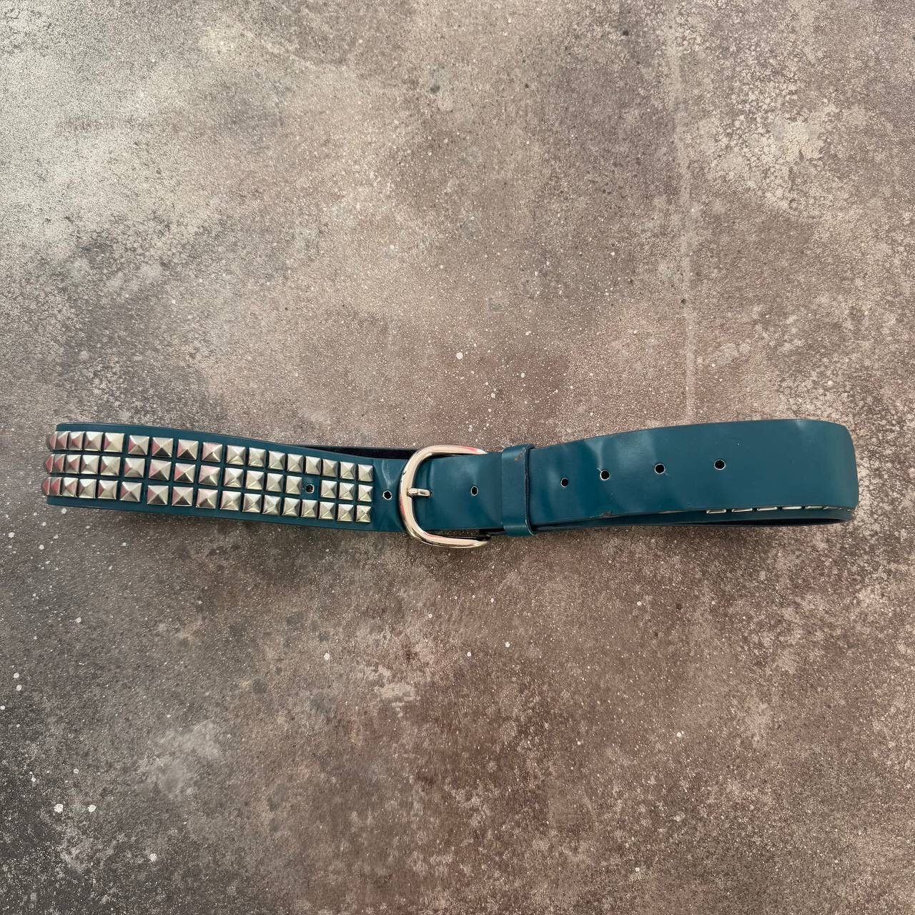 If Six Was Nine × Japanese Brand × Vintage Amazing Y2K Vintage 3 Raw Pyramid Belt Size ONE SIZE - 6 Thumbnail
