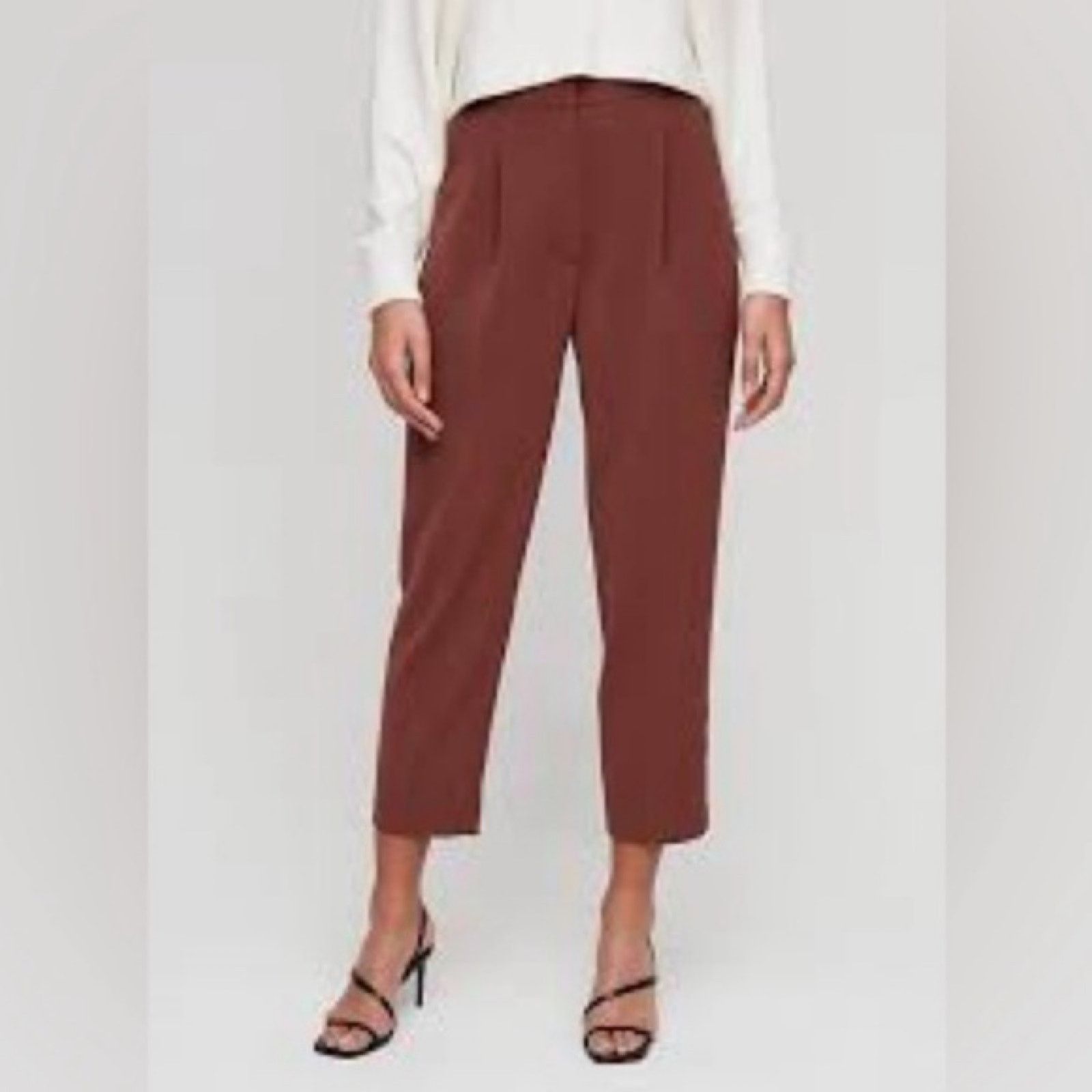 Aritzia Aritzia Babaton Cohen Pant Rust Brown Size 27" / US 4 / IT 40 - 3 Thumbnail
