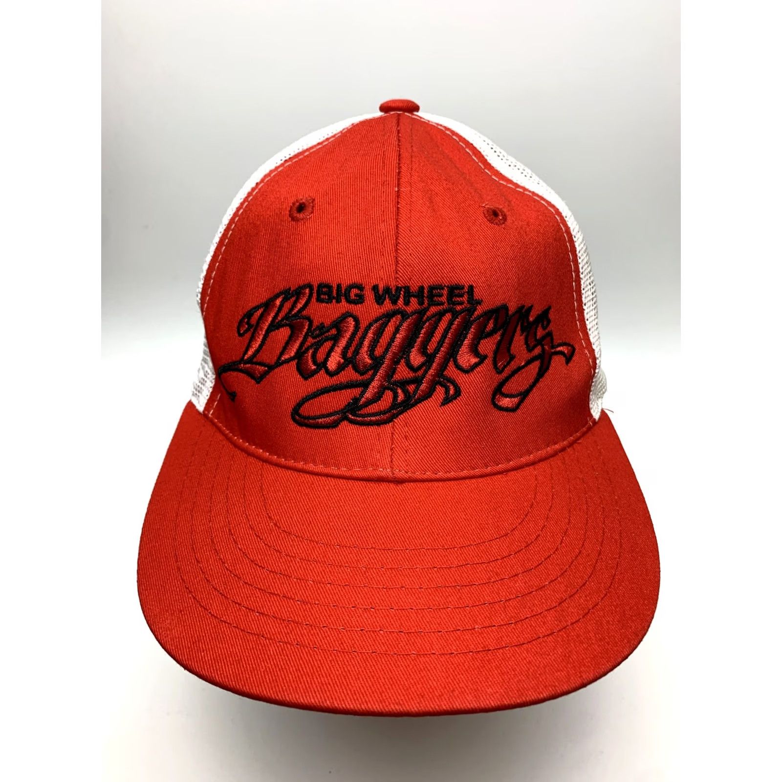 Vintage Big Wheel Baggers Magic Headwear Cap Hat Red Adjustable Snapback Men Size ONE SIZE - 2 Thumbnail