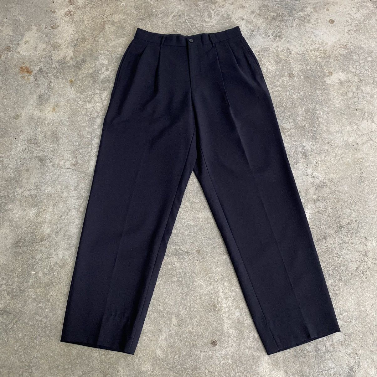 Yohji Yamamoto Archive Yohji Yamamoto Double Pleated Wool Gabardine Pants Size US 30 / EU 46 - 11 Thumbnail