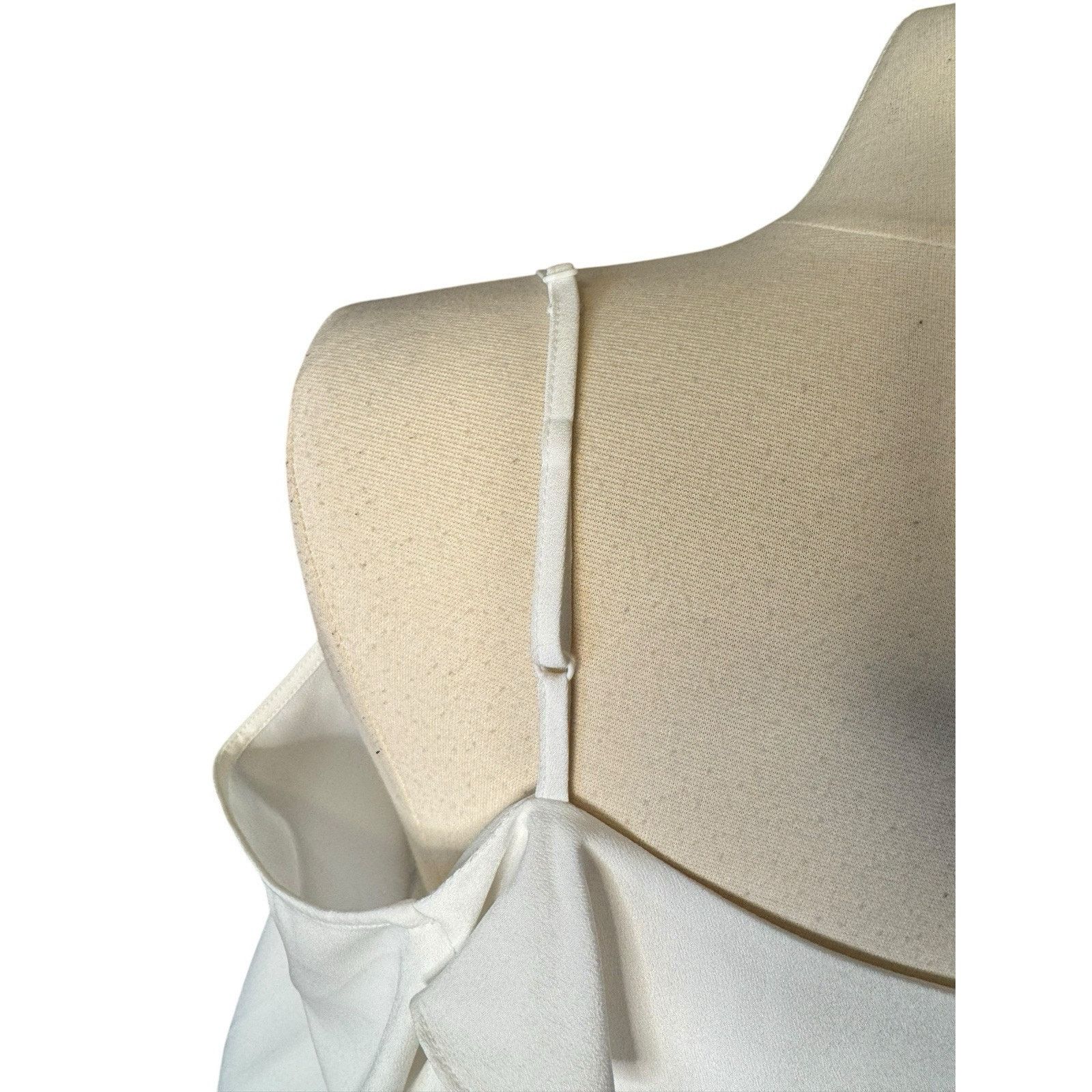Other Collective Concepts Cold Shoulder Flutter Blouse White Size XL / US 12-14 / IT 48-50 - 7 Thumbnail