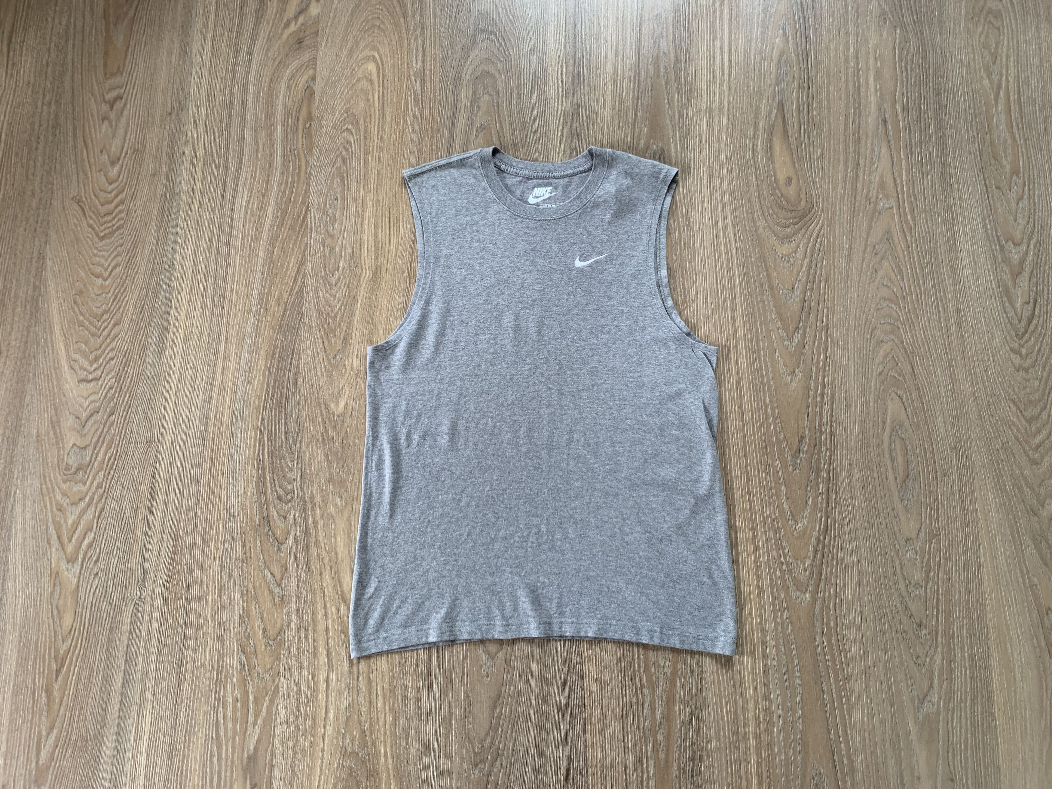 Nike Nike Grey Cotton Sleeveless Size US M / EU 48-50 / 2 - 1 Thumbnail